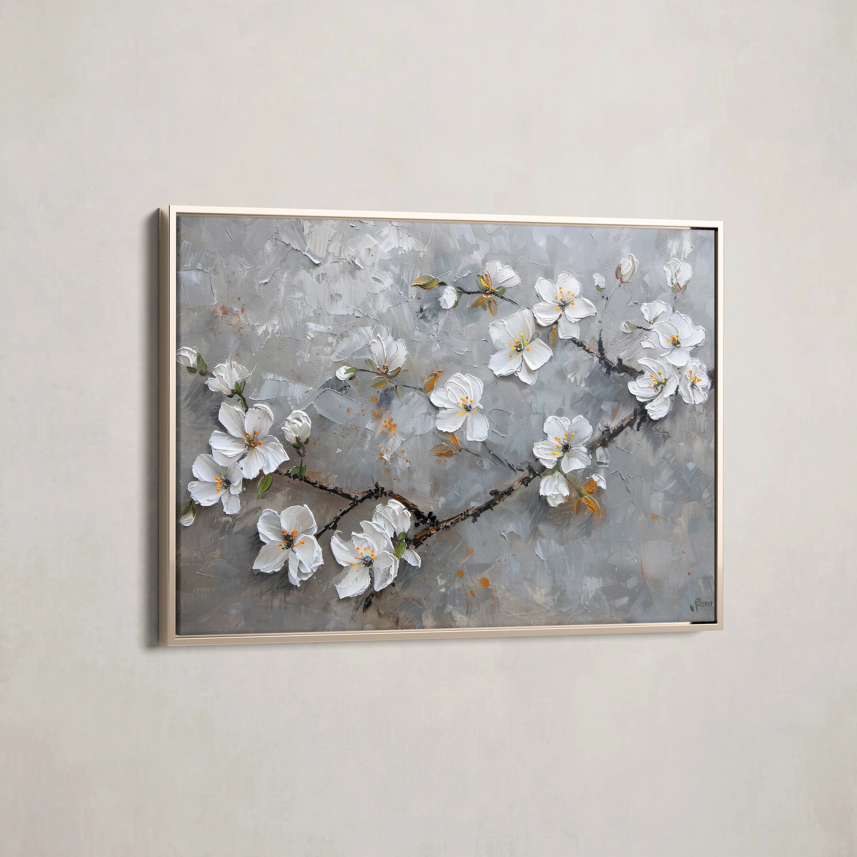 Floral Canvas Wall Art WAD455-F 90 x 60 cm / Stretched on hidden frame