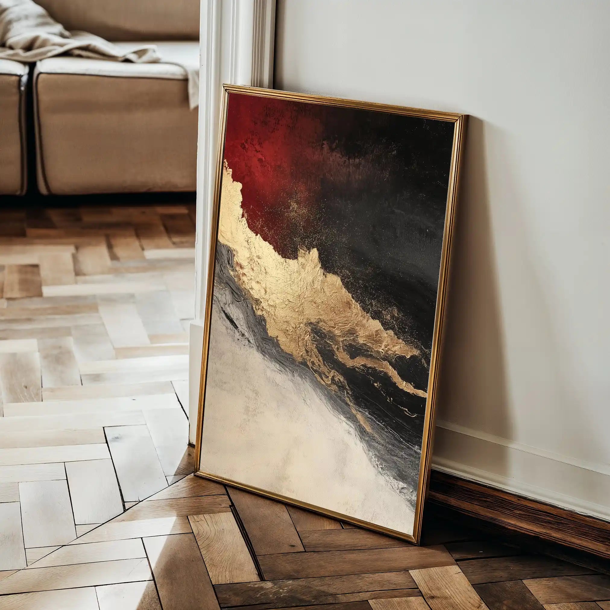 Abstract 456 Canvas Art 60 x 40 cm / Stretched on hidden frame