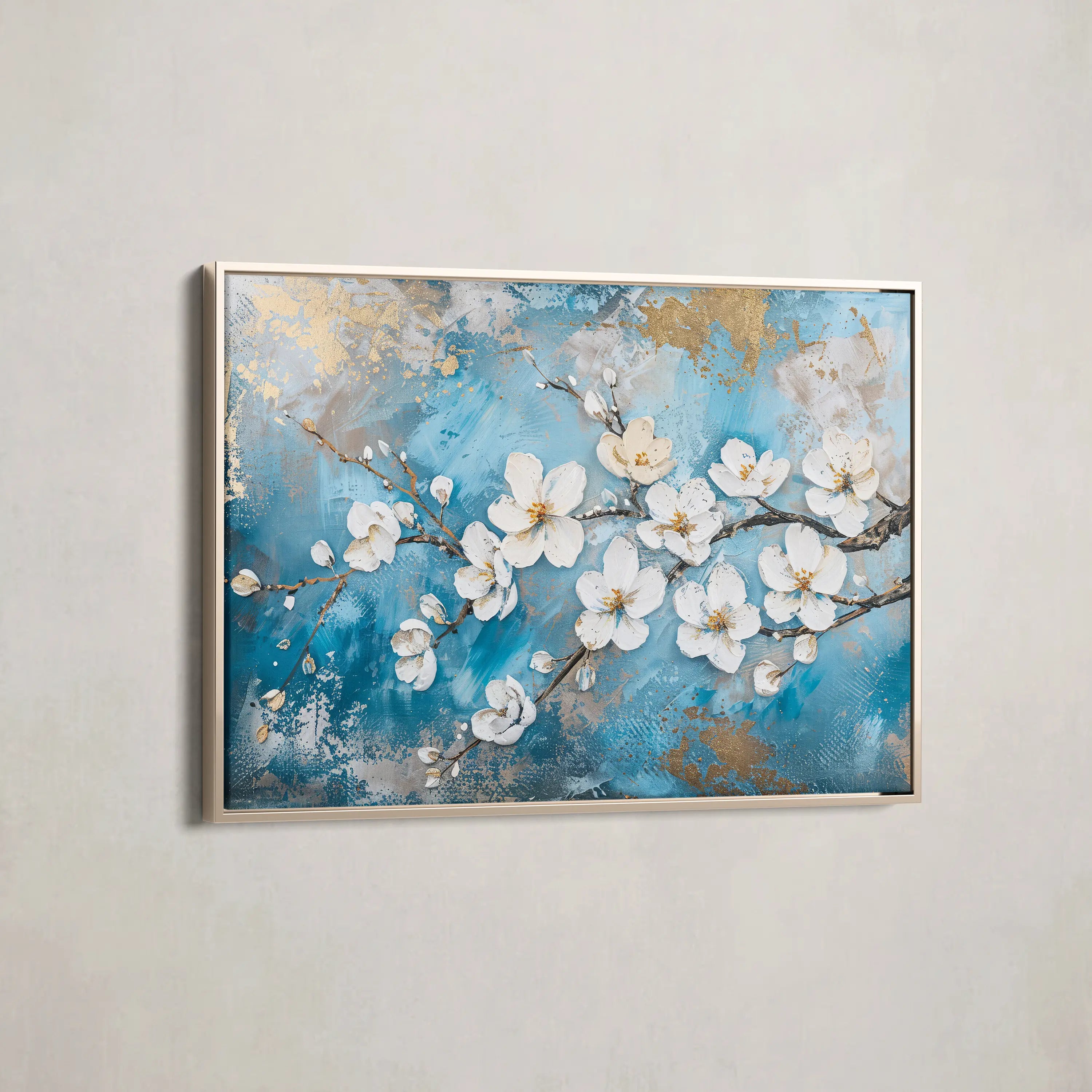 Floral Canvas Wall Art WAD456-F 90 x 60 cm / Stretched on hidden frame