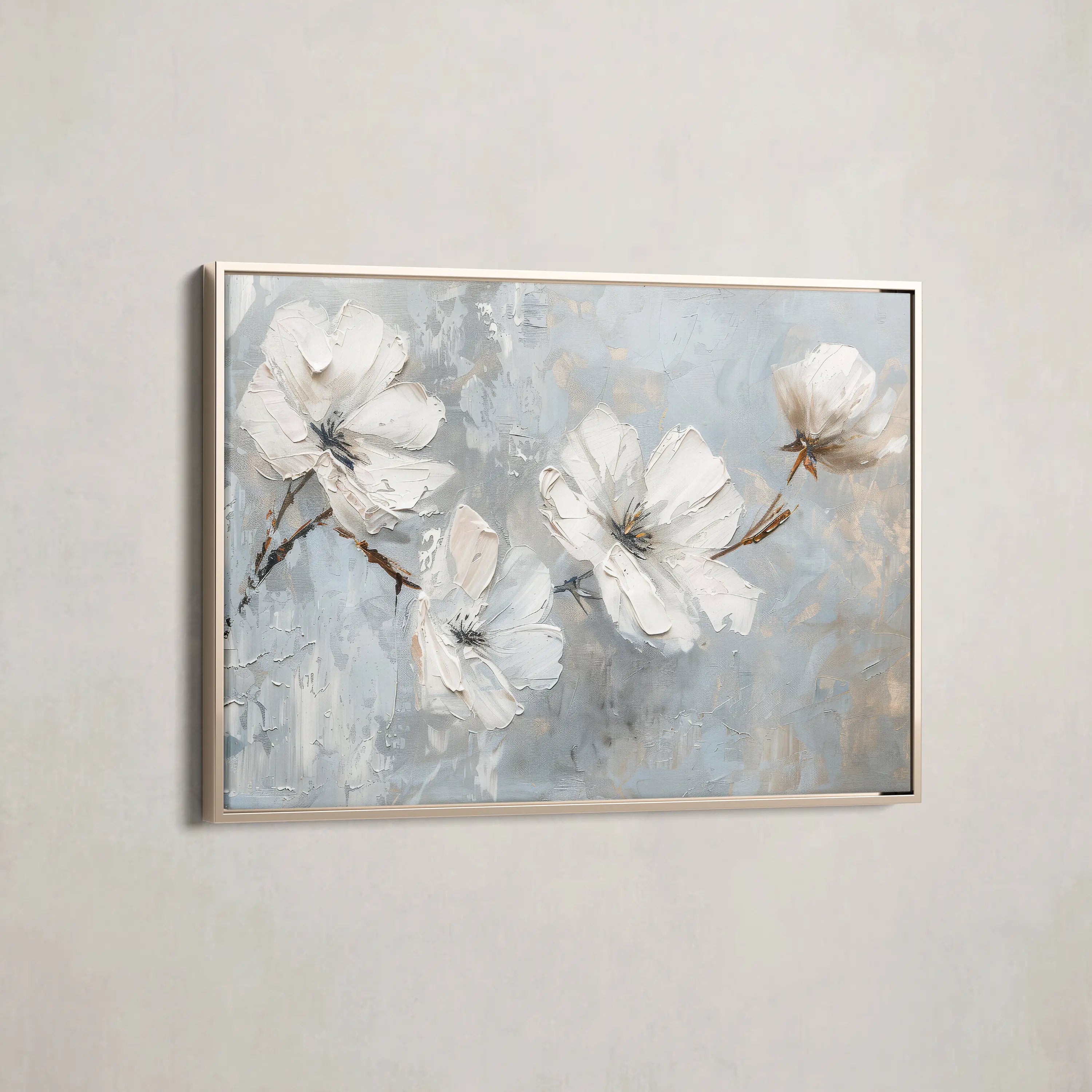 Floral Canvas Wall Art WAD457-F 90 x 60 cm / Stretched on hidden frame