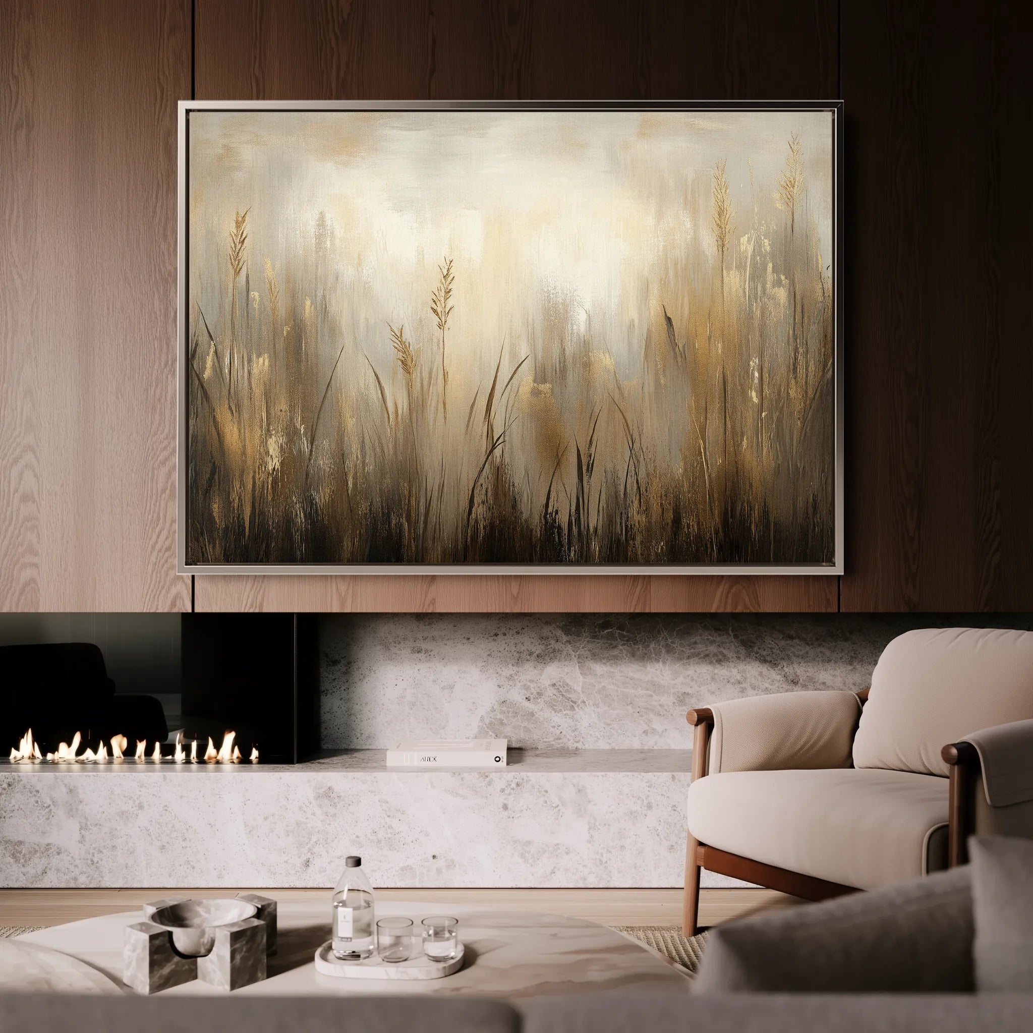 Abstract Canvas Wall Art WAD460-A 90 x 60 cm / Stretched on hidden frame