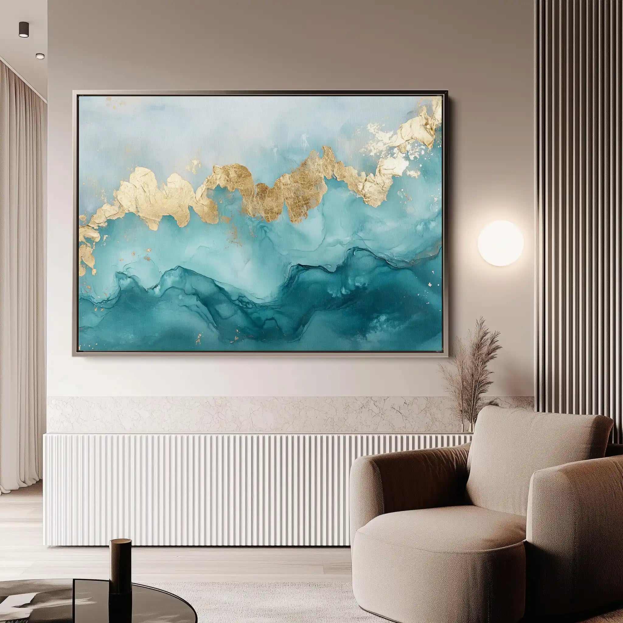 Abstract Canvas Wall Art WAD463-A 90 x 60 cm / Stretched on hidden frame