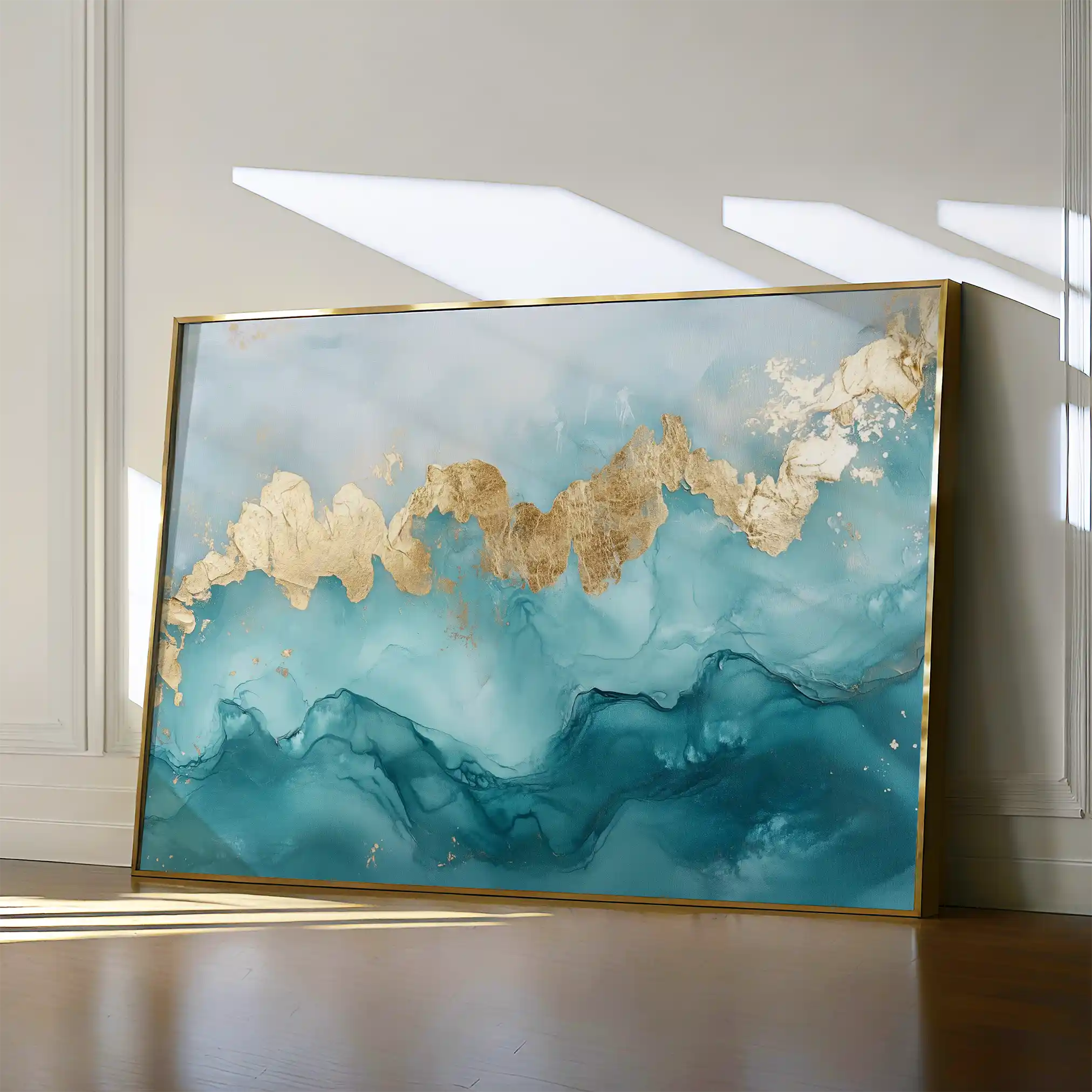 Abstract Canvas Wall Art WAD463-A 90 x 60 cm / Stretched on hidden frame