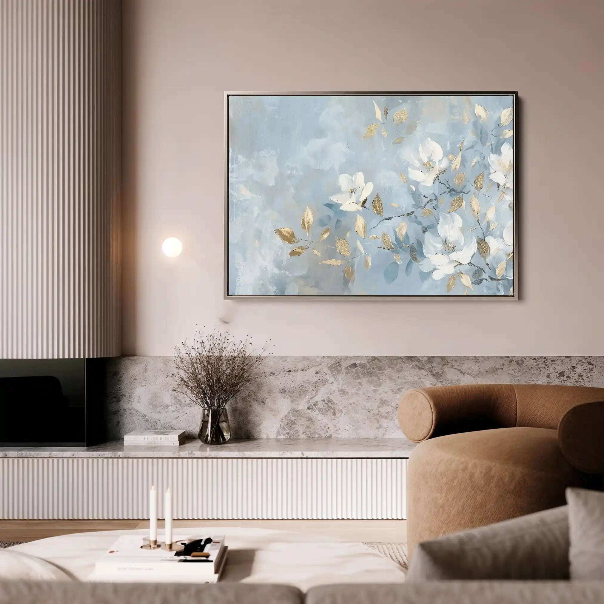Floral Canvas Wall Art WAD464-F 90 x 60 cm / Stretched on hidden frame