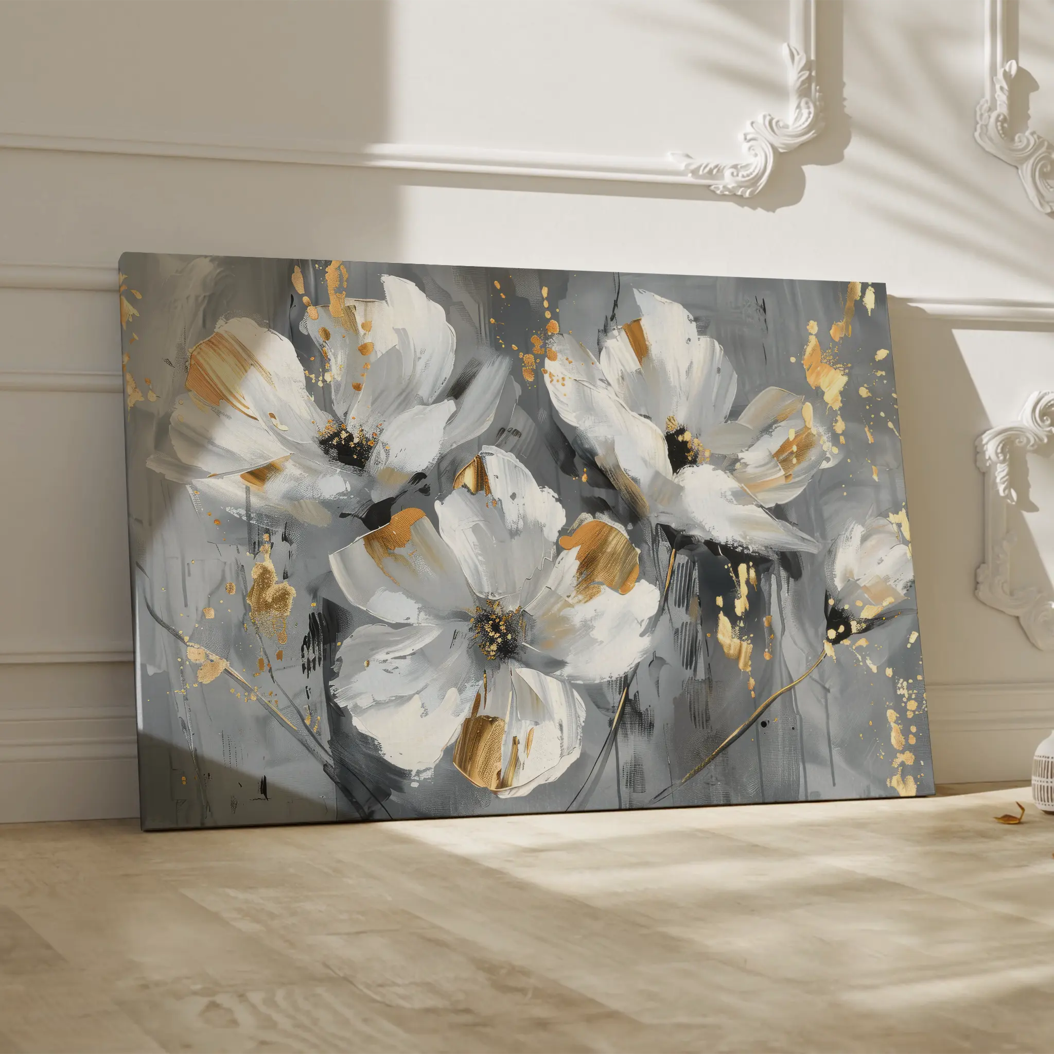 Floral Canvas Wall Art WAD465-F 90 x 60 cm / Stretched on hidden frame