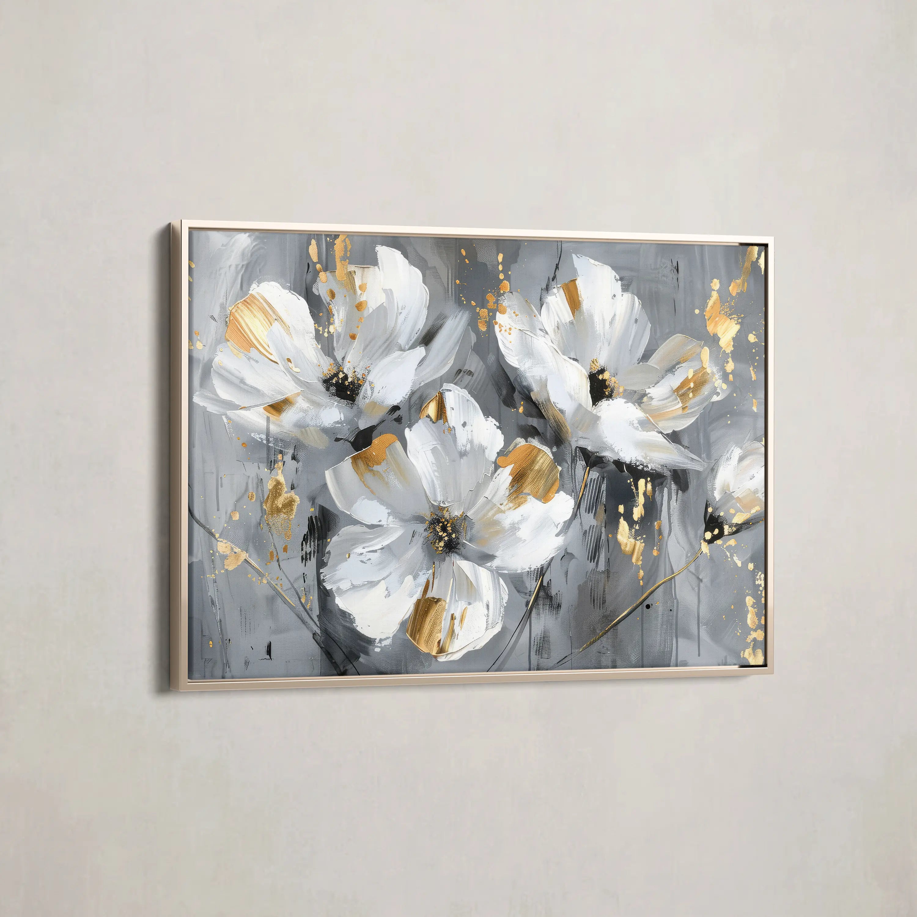 Floral Canvas Wall Art WAD465-F 90 x 60 cm / Stretched on hidden frame