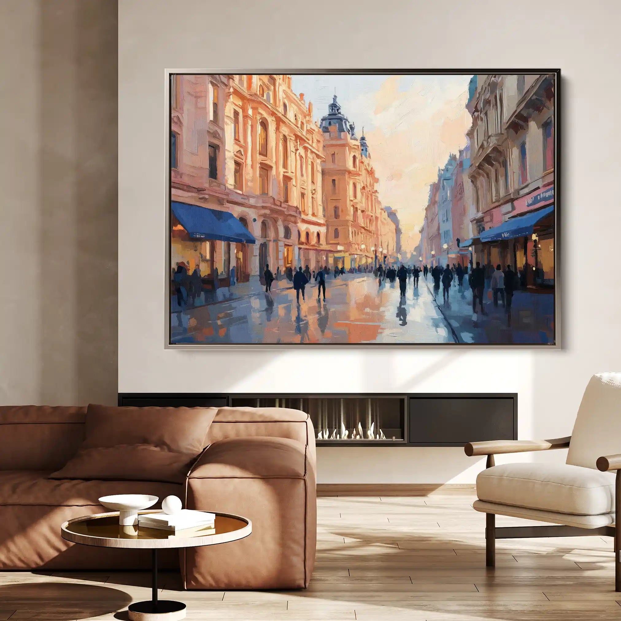 Landscape 465 Canvas Art 90 x 60 cm / Stretched on hidden frame