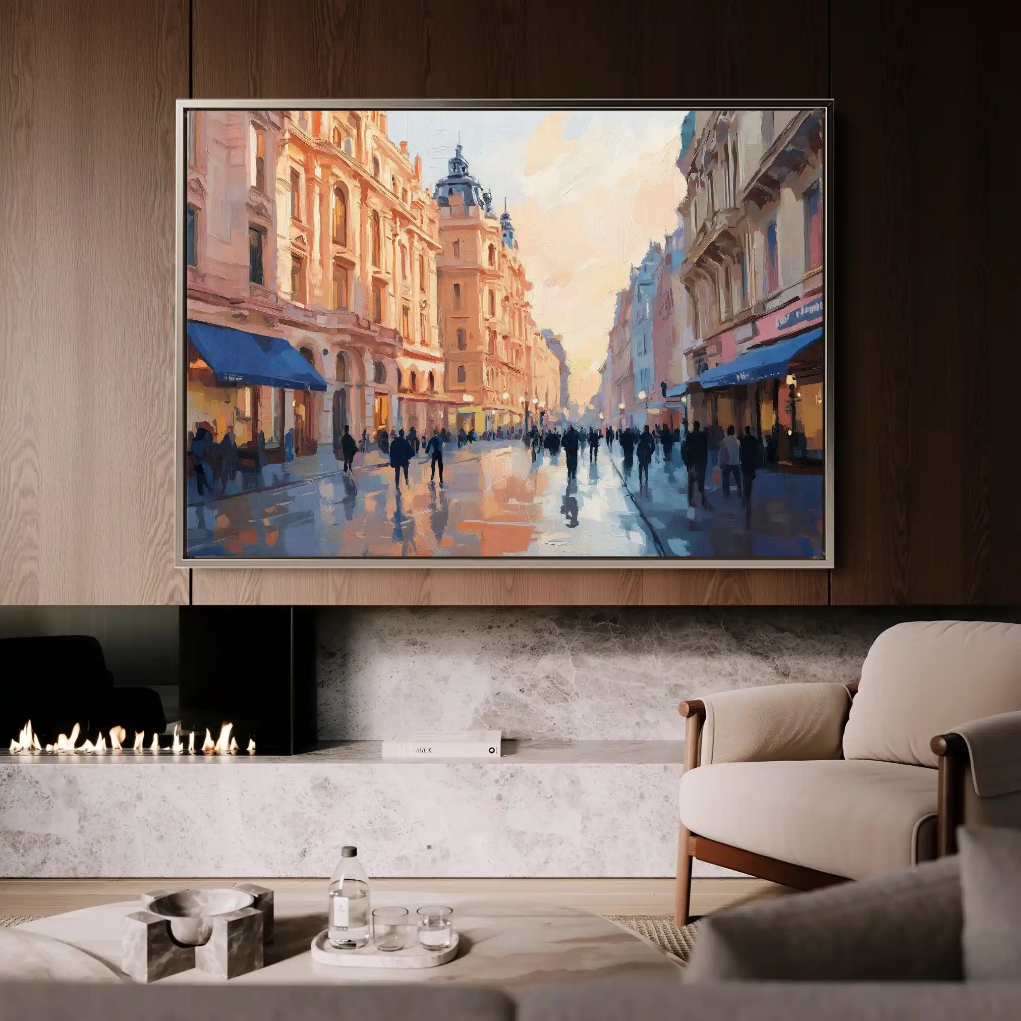 Landscape 465 Canvas Art 90 x 60 cm / Stretched on hidden frame