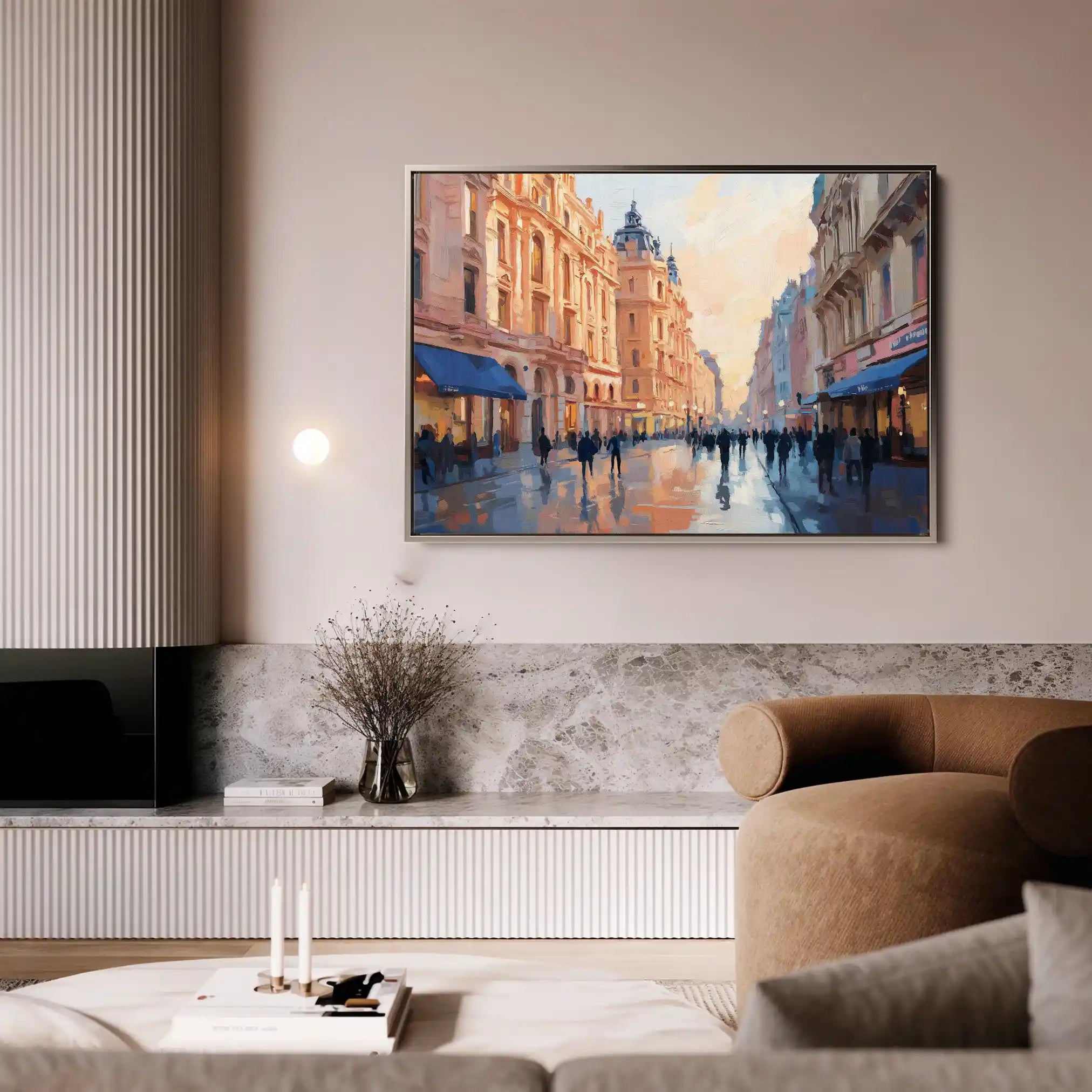 Landscape 465 Canvas Art 90 x 60 cm / Stretched on hidden frame