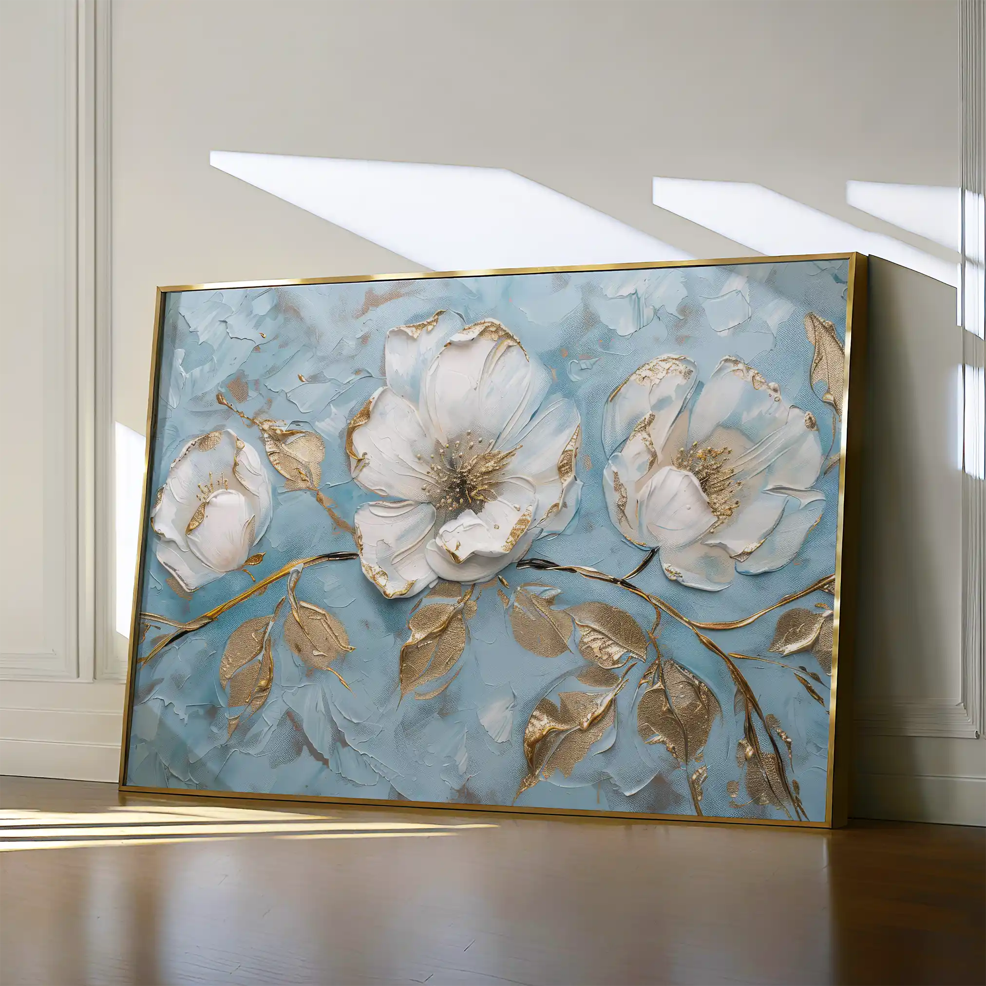 Floral Canvas Wall Art WAD466-F 90 x 60 cm / Stretched on hidden frame