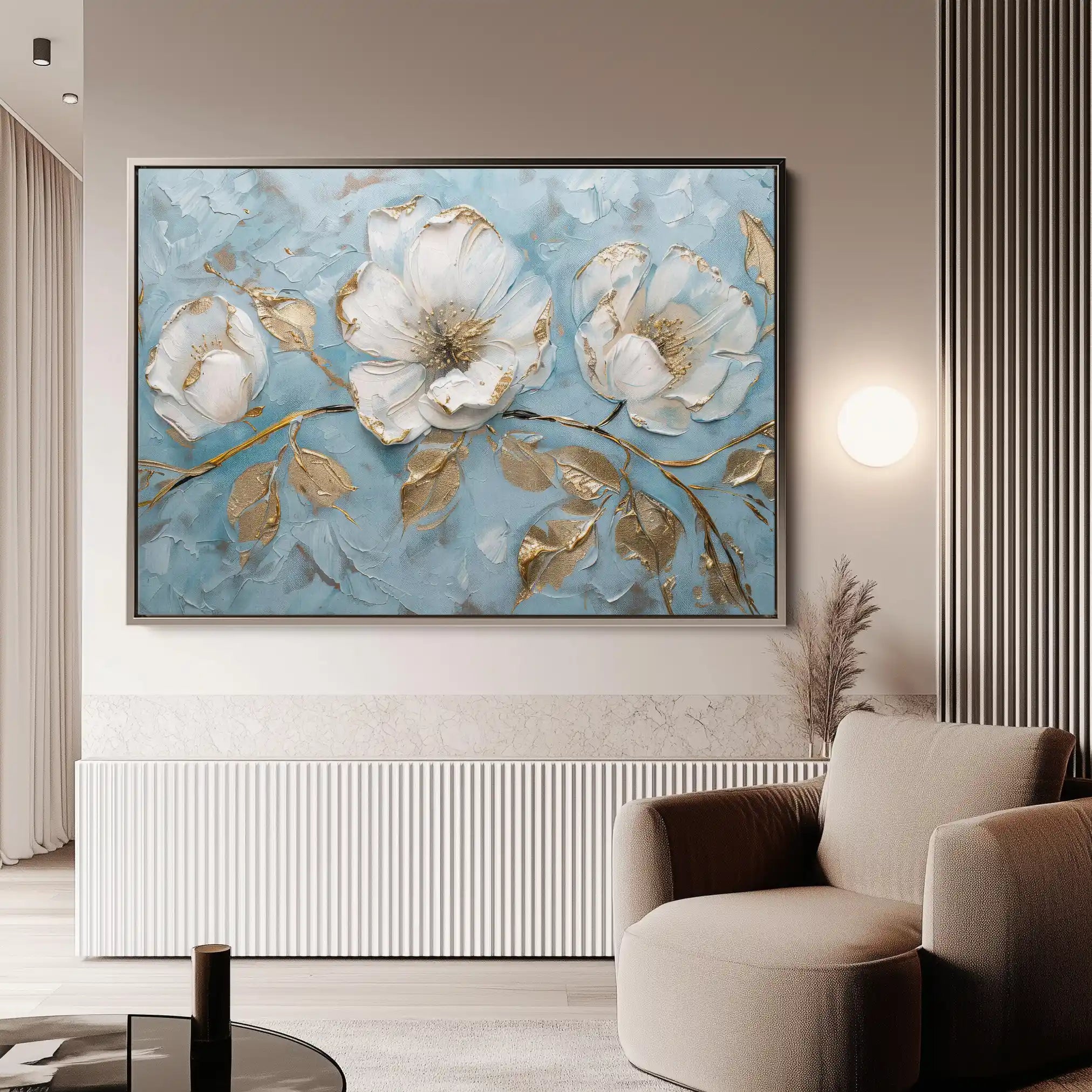 Floral Canvas Wall Art WAD466-F 90 x 60 cm / Stretched on hidden frame