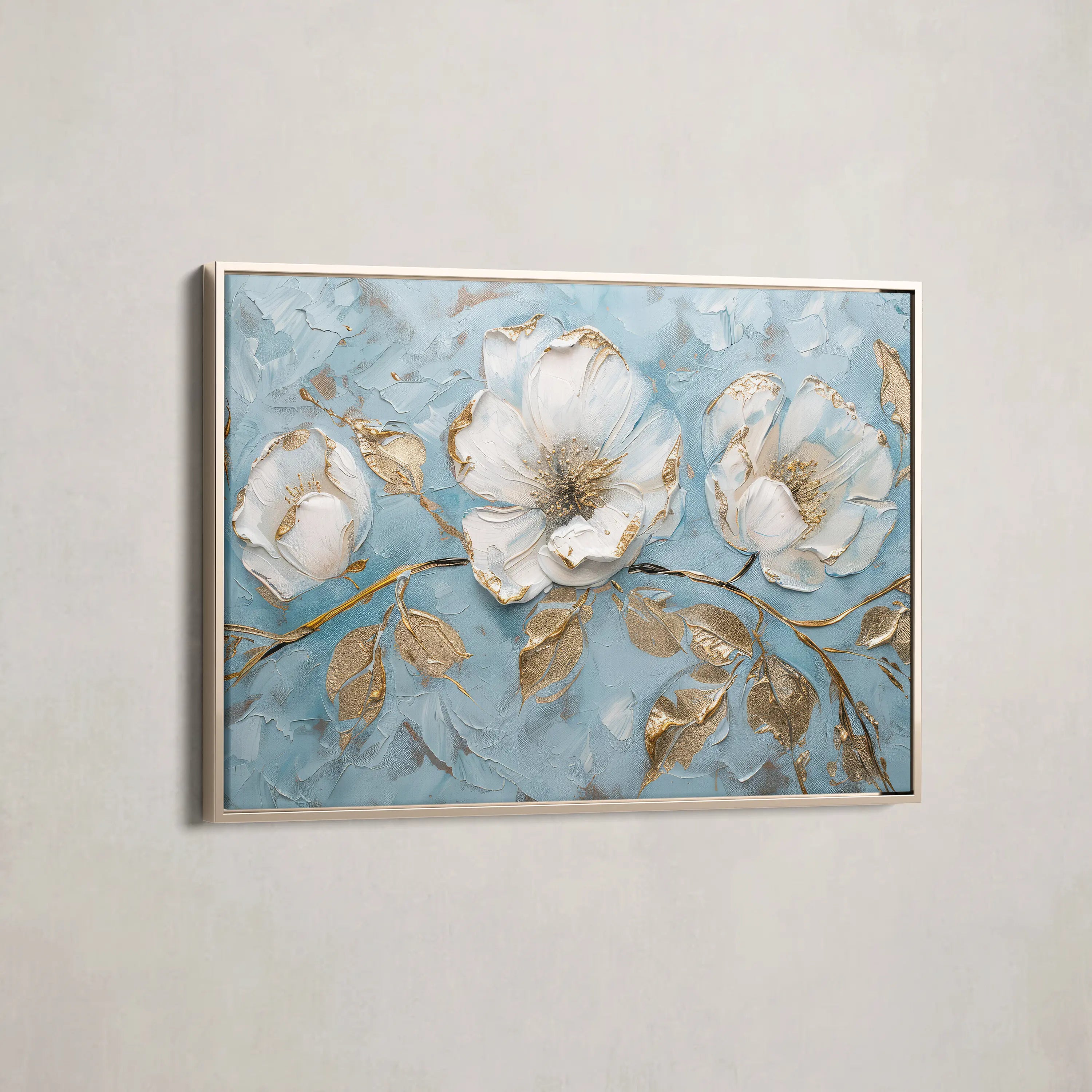 Floral Canvas Wall Art WAD466-F 90 x 60 cm / Stretched on hidden frame