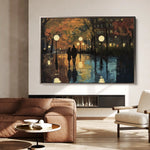 Landscape 466 Canvas Art 90 x 60 cm / Stretched on hidden frame