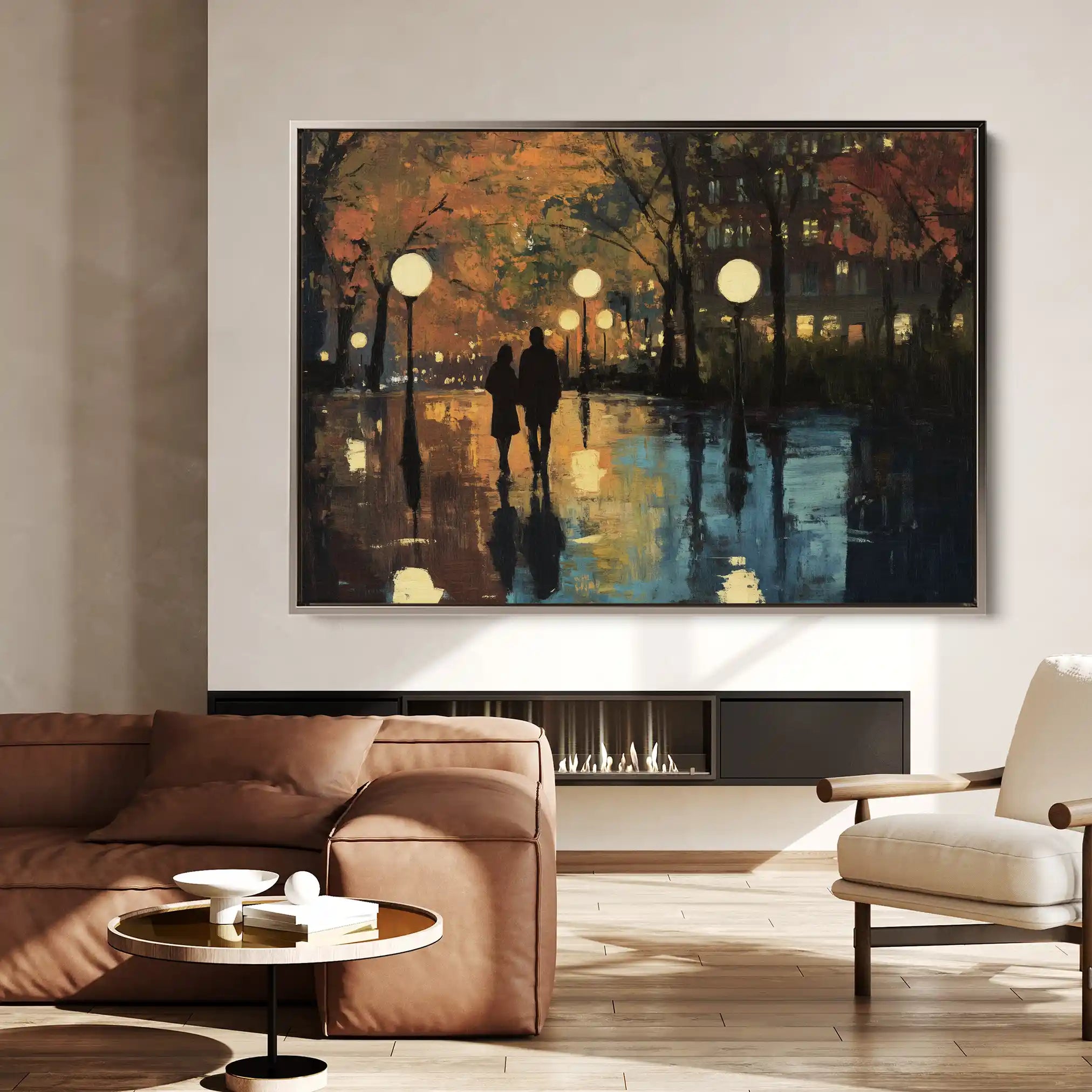 Landscape 466 Canvas Art 90 x 60 cm / Stretched on hidden frame