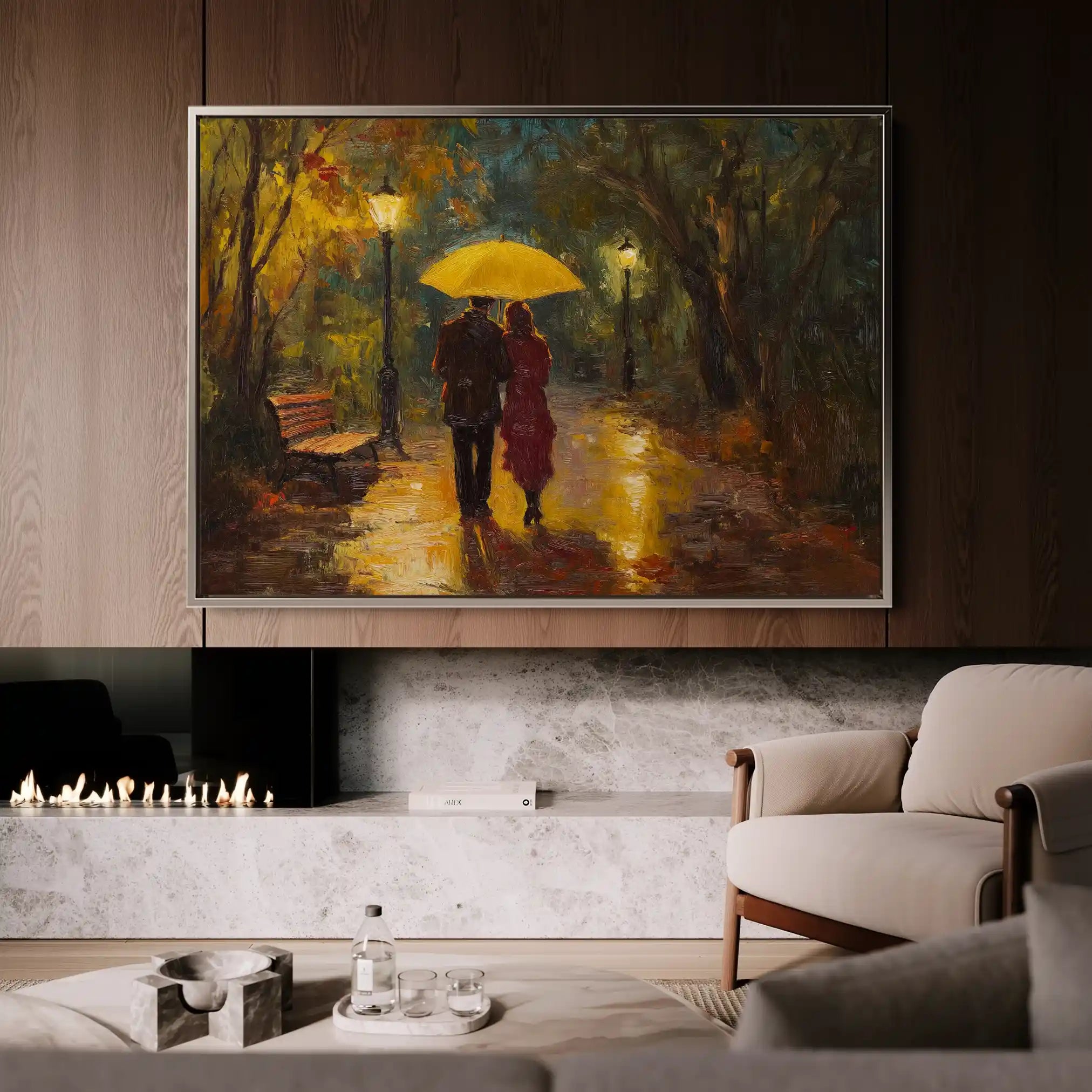 Landscape 467 Canvas Art 90 x 60 cm / Stretched on hidden frame