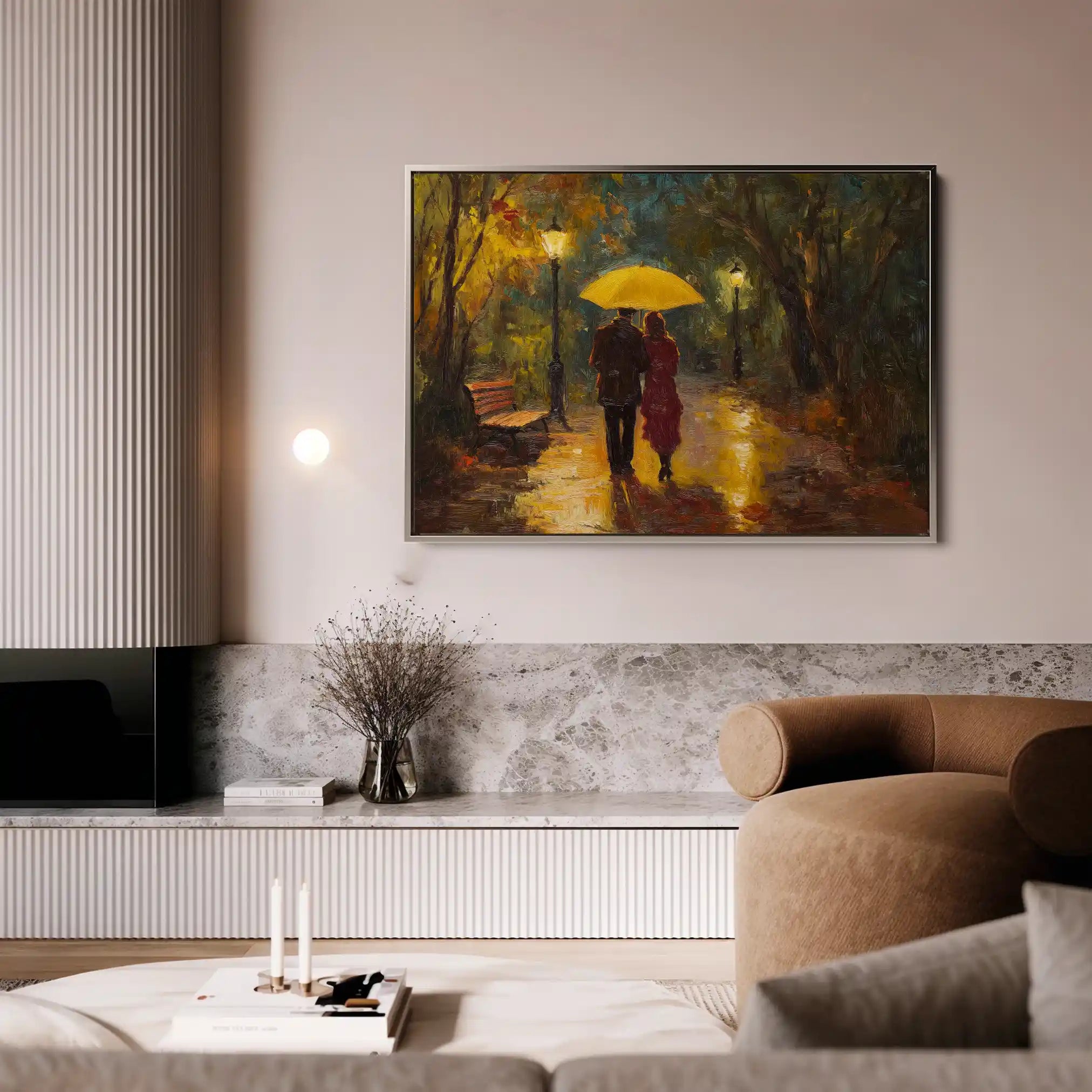 Landscape 467 Canvas Art 90 x 60 cm / Stretched on hidden frame