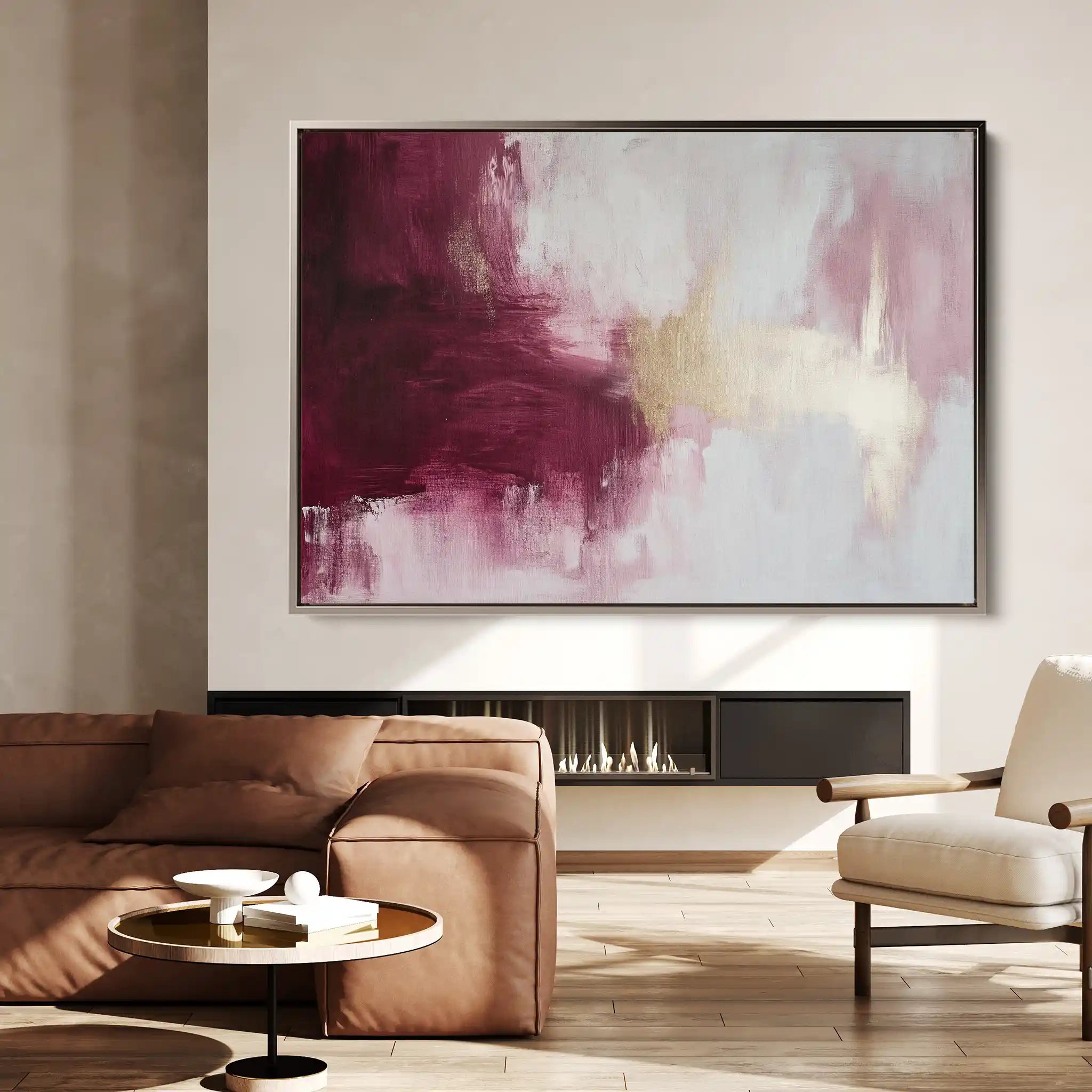 Abstract Canvas Wall Art WAD468-A 90 x 60 cm / Stretched on hidden frame