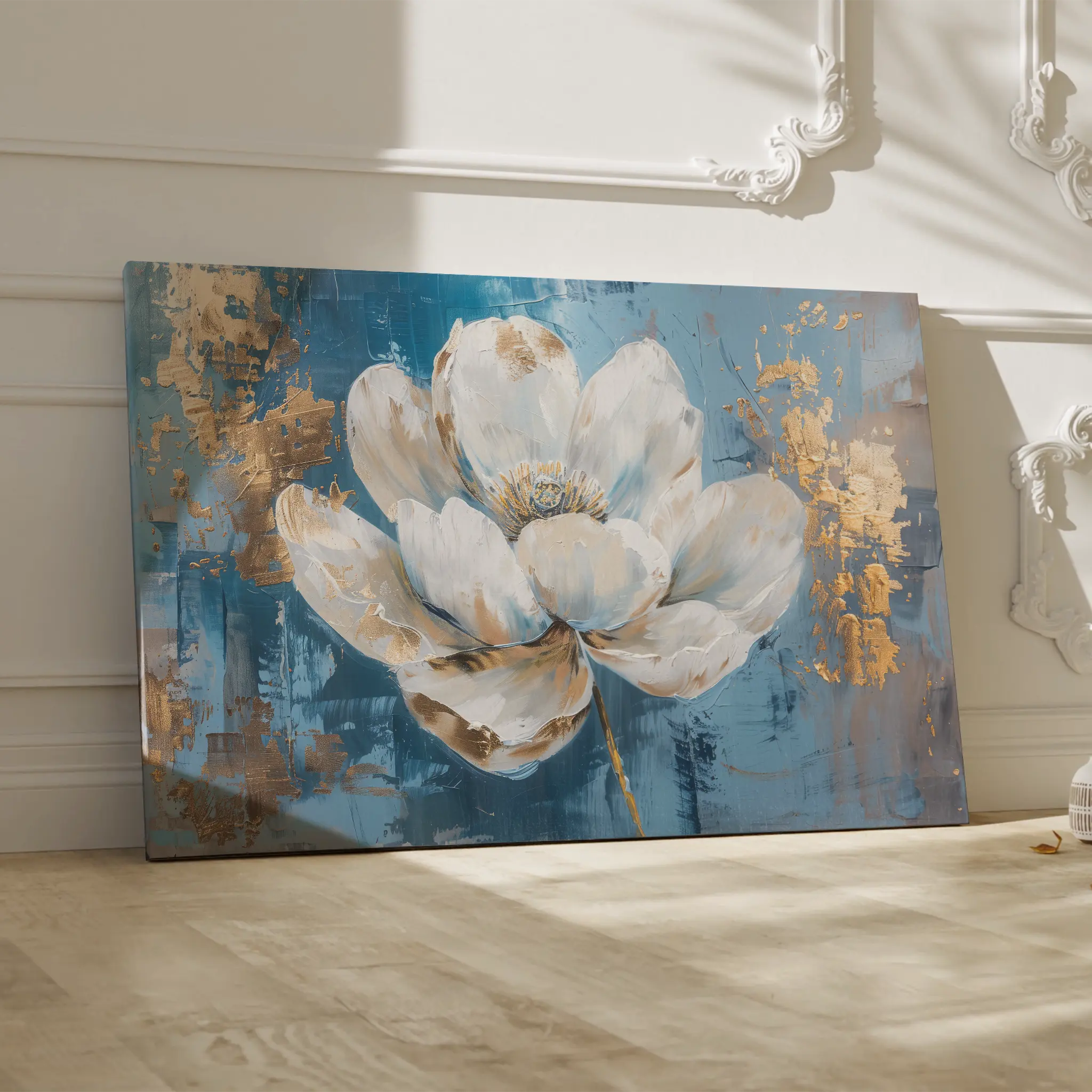 Floral Canvas Wall Art WAD468-F 90 x 60 cm / Stretched on hidden frame