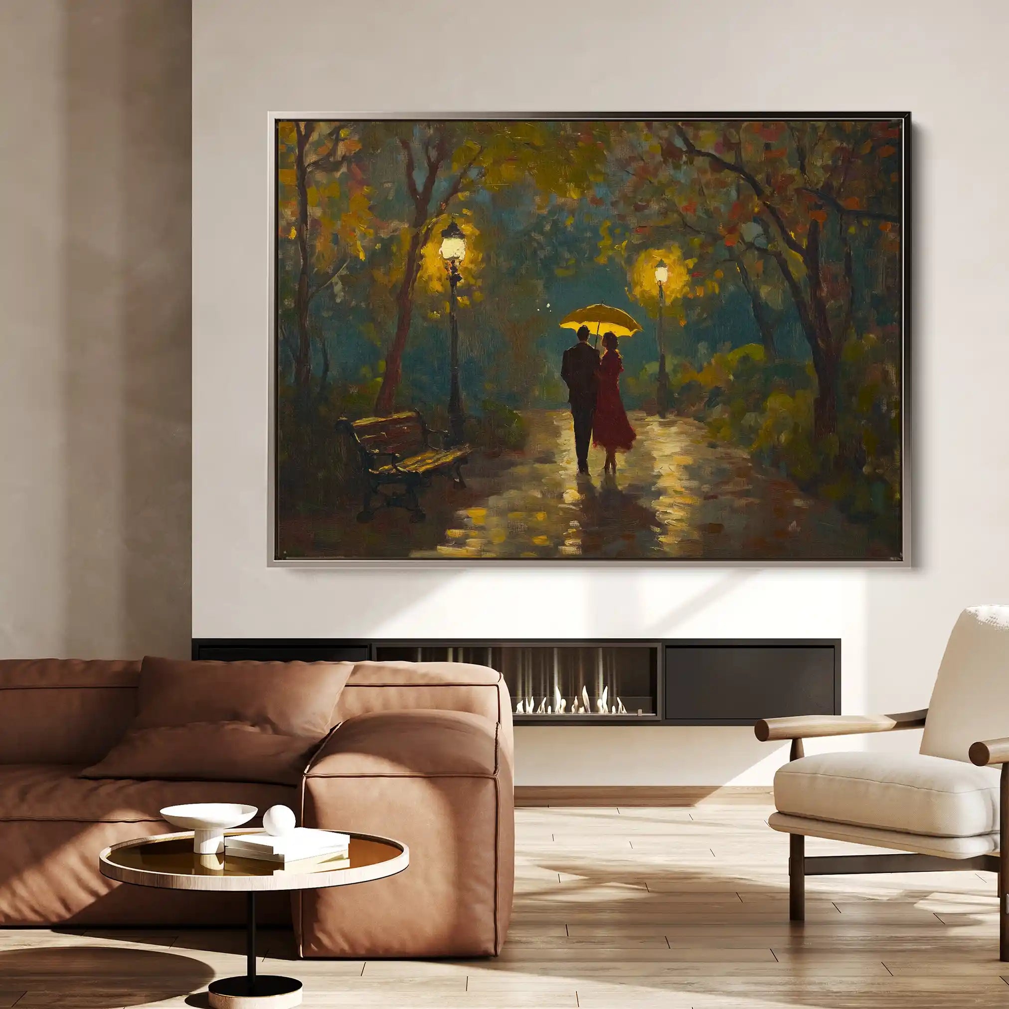 Landscape 468 Canvas Art 90 x 60 cm / Stretched on hidden frame