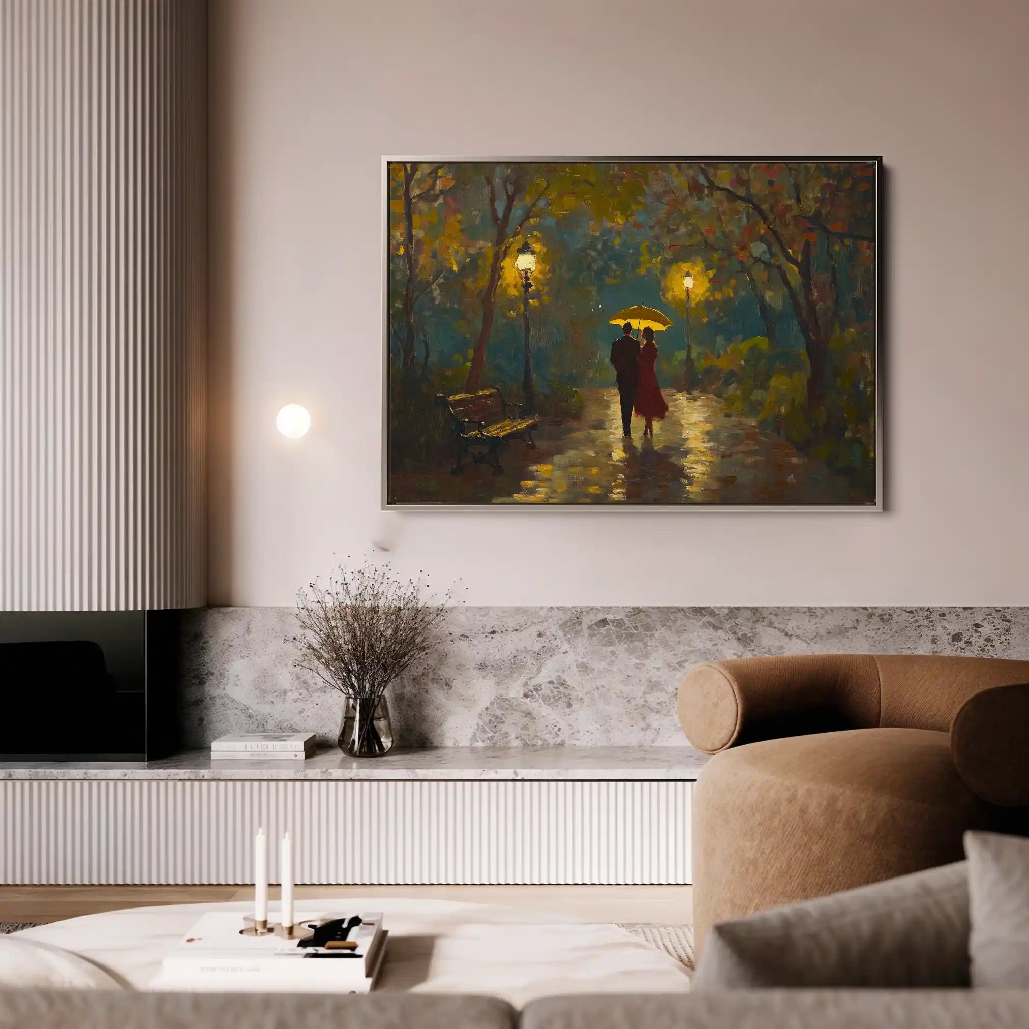 Landscape 468 Canvas Art 90 x 60 cm / Stretched on hidden frame