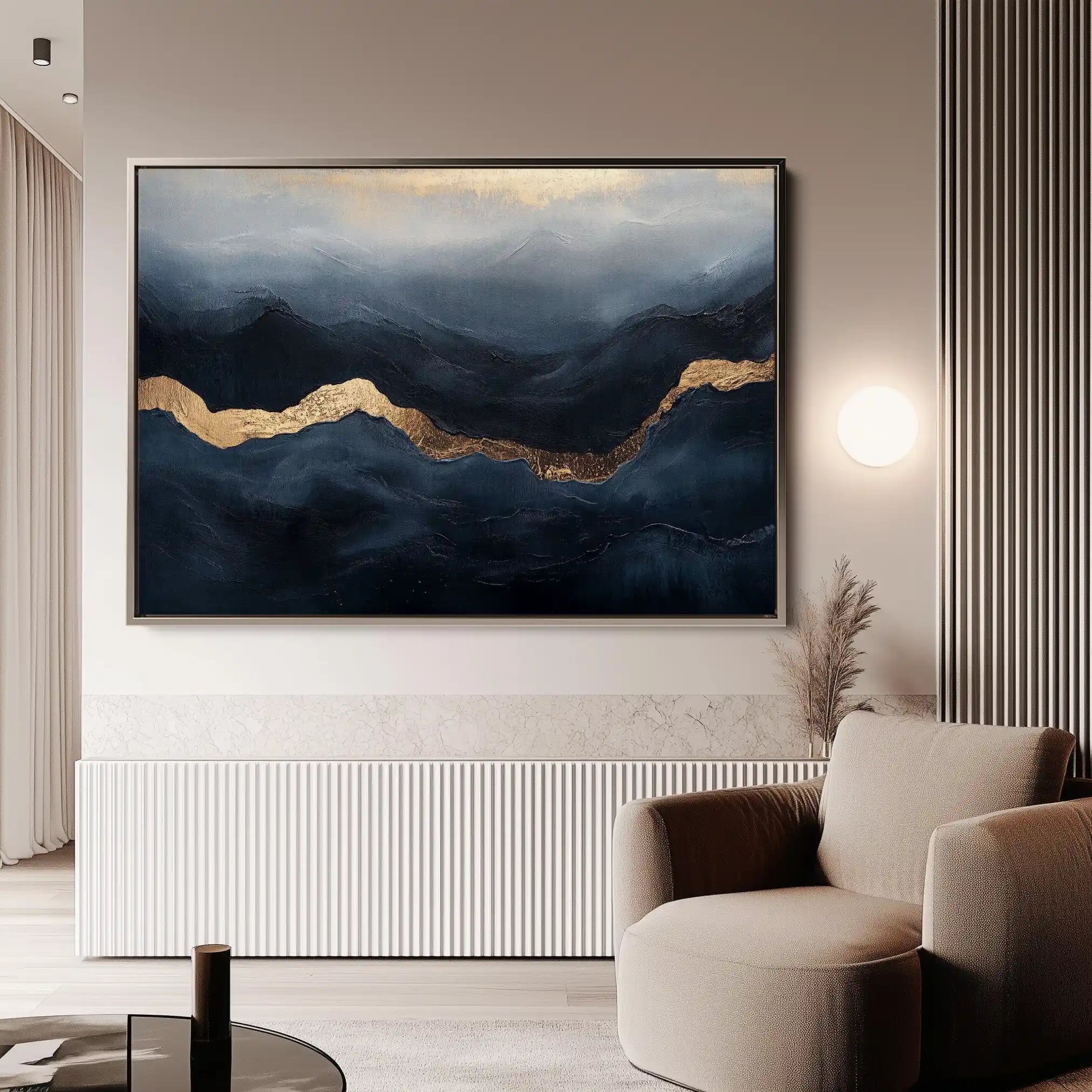 Abstract 470 Canvas Art 60 x 40 cm / Stretched on hidden frame