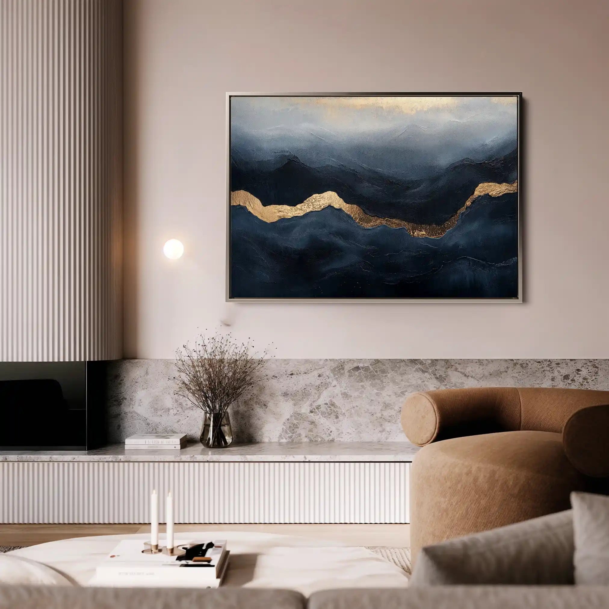 Abstract 470 Canvas Art 60 x 40 cm / Stretched on hidden frame