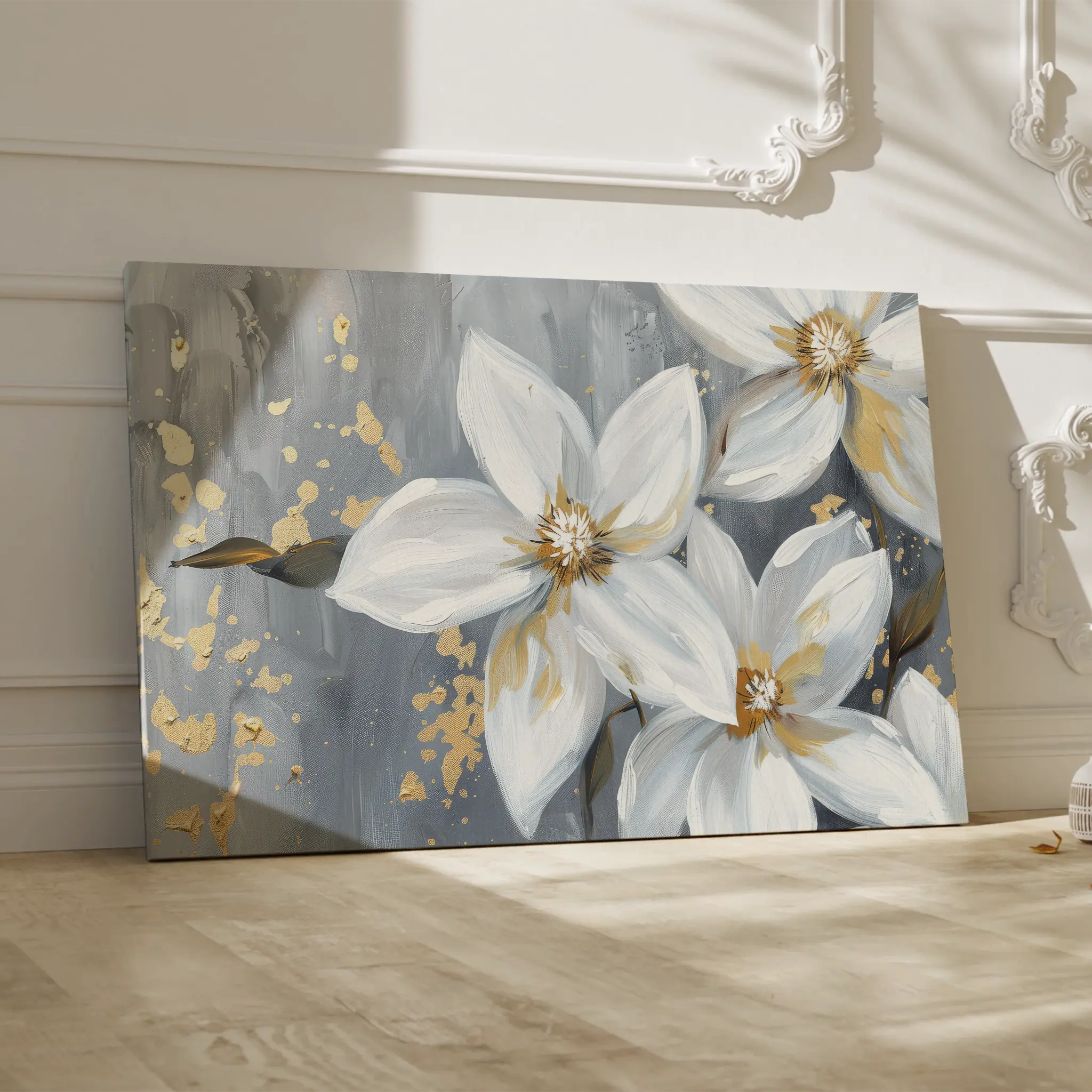 Floral Canvas Wall Art WAD471-F 90 x 60 cm / Stretched on hidden frame