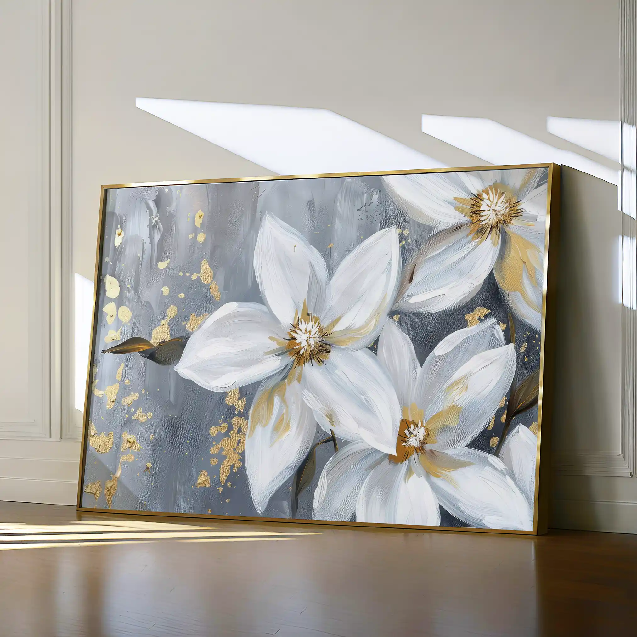 Floral Canvas Wall Art WAD471-F 90 x 60 cm / Stretched on hidden frame