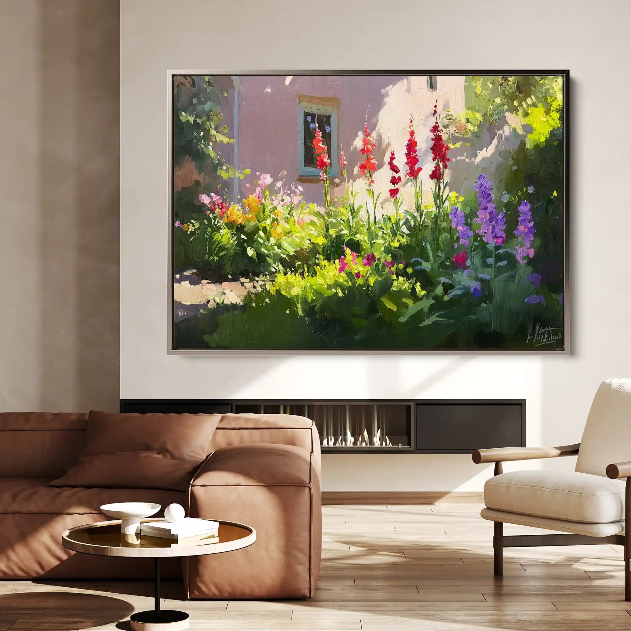 Landscape 471 Canvas Art 90 x 60 cm / Stretched on hidden frame