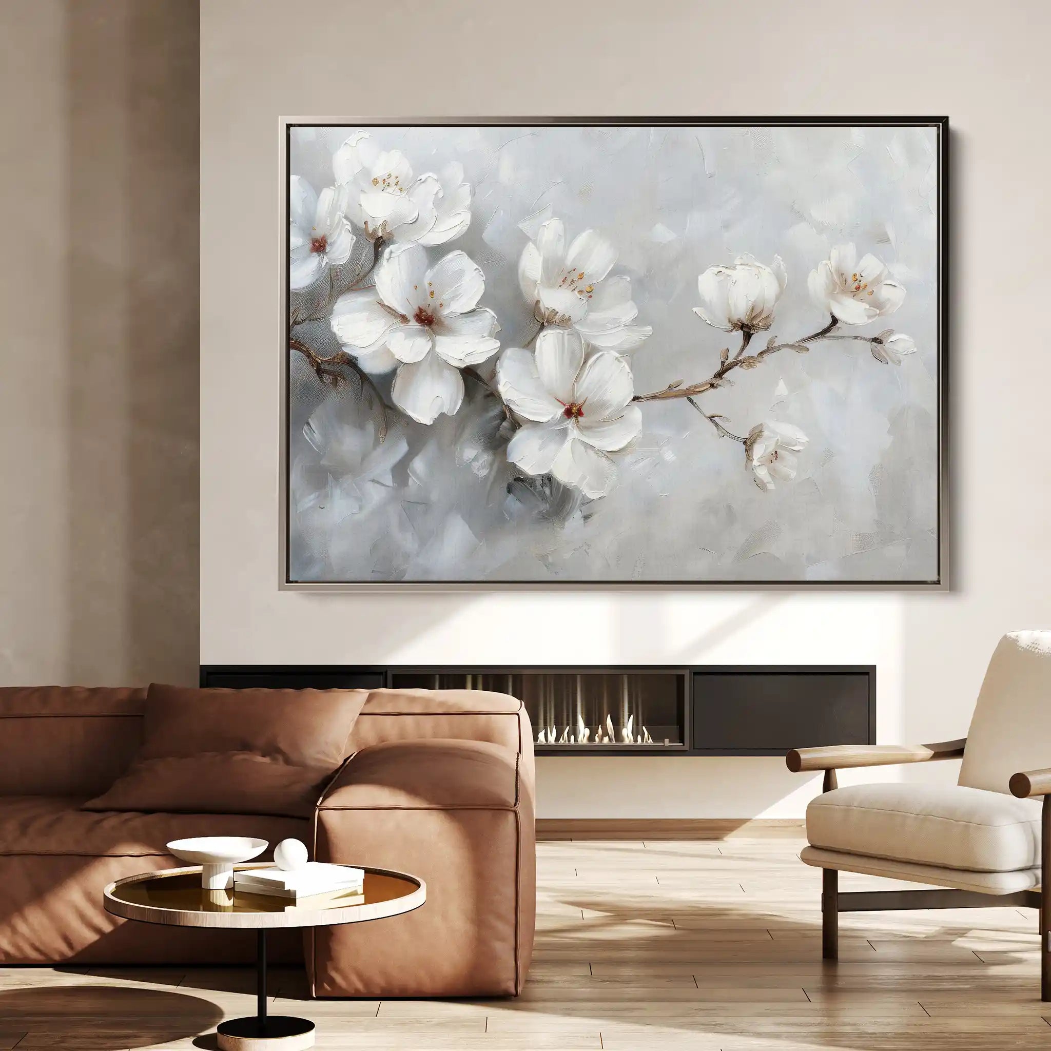 Floral Canvas Wall Art WAD472-F 90 x 60 cm / Stretched on hidden frame