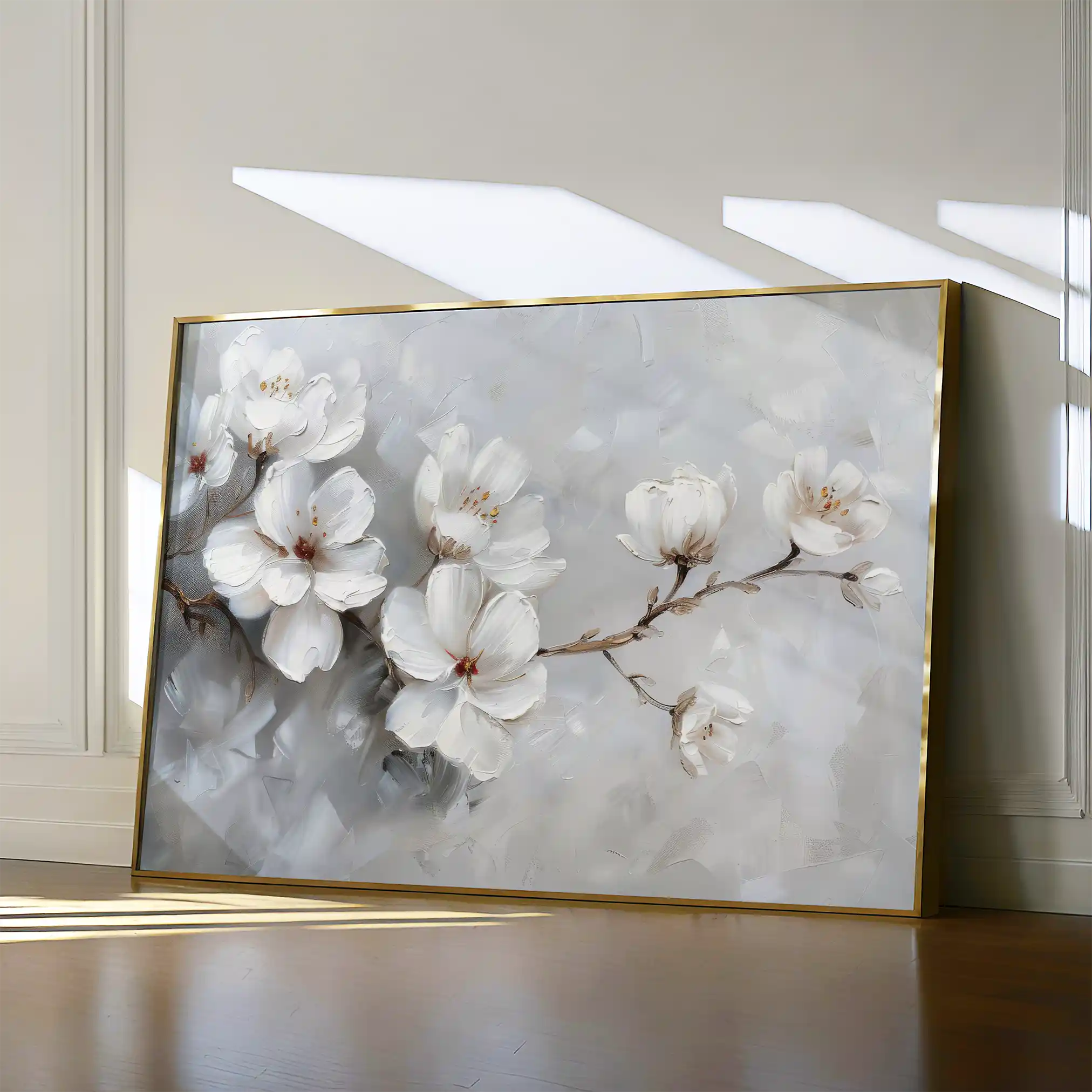 Floral Canvas Wall Art WAD472-F 90 x 60 cm / Stretched on hidden frame