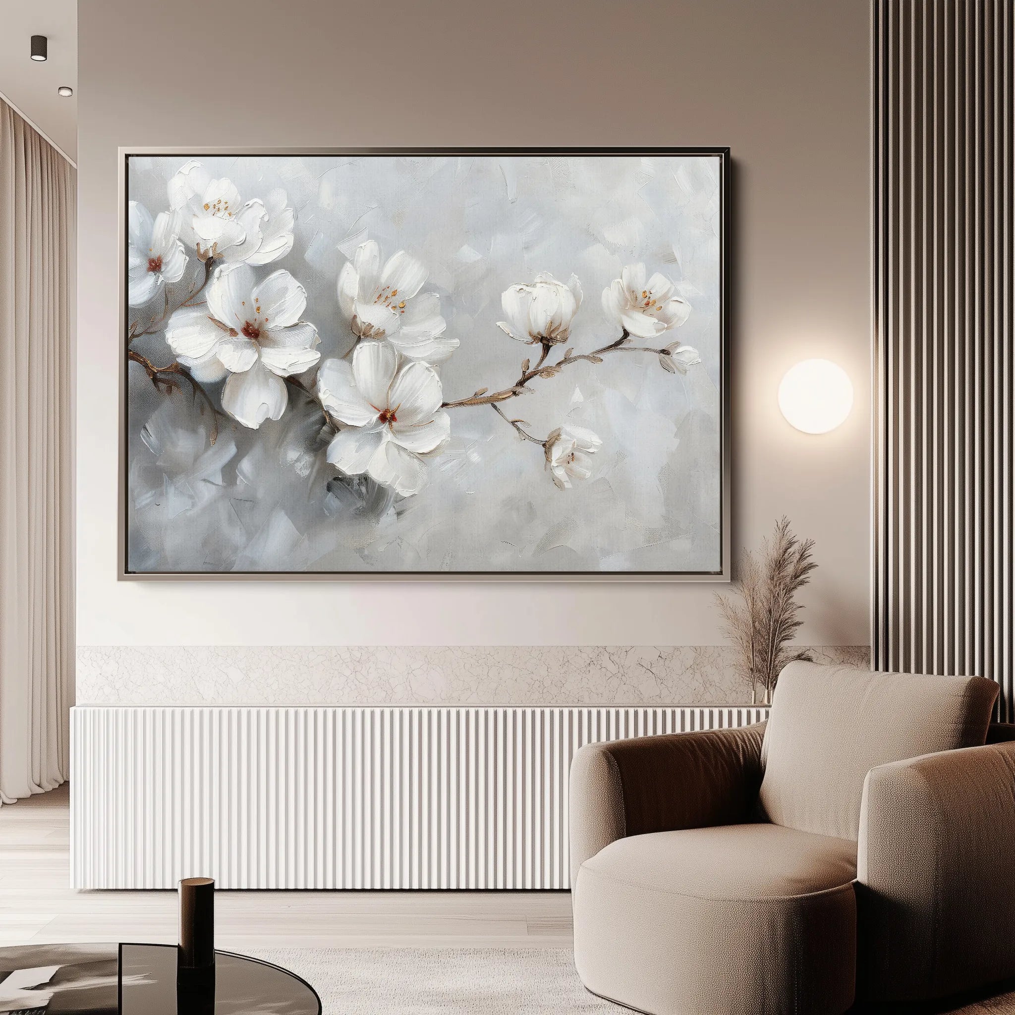 Floral Canvas Wall Art WAD472-F 90 x 60 cm / Stretched on hidden frame