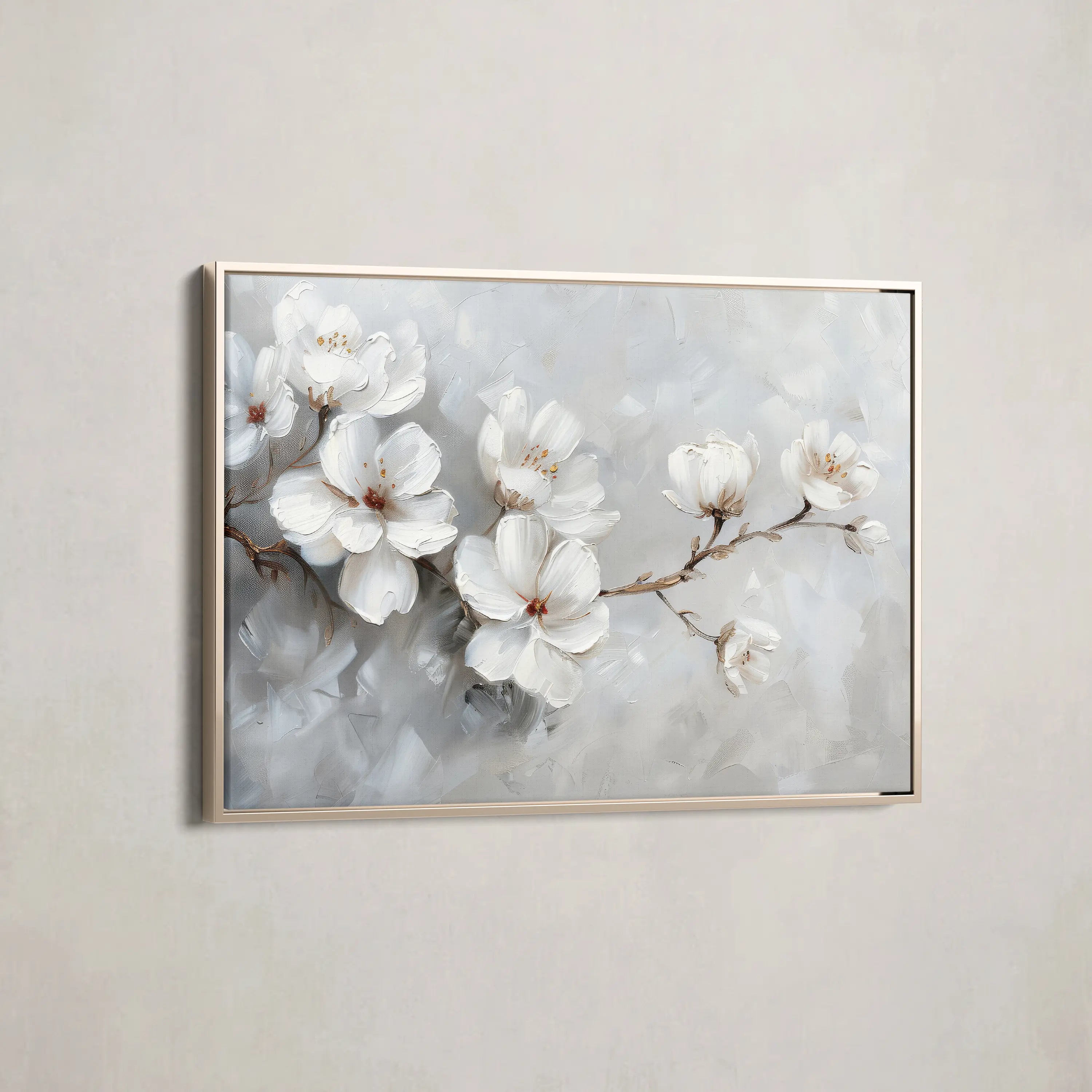 Floral Canvas Wall Art WAD472-F 90 x 60 cm / Stretched on hidden frame