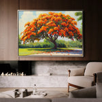 Landscape 472 Canvas Art 90 x 60 cm / Stretched on hidden frame