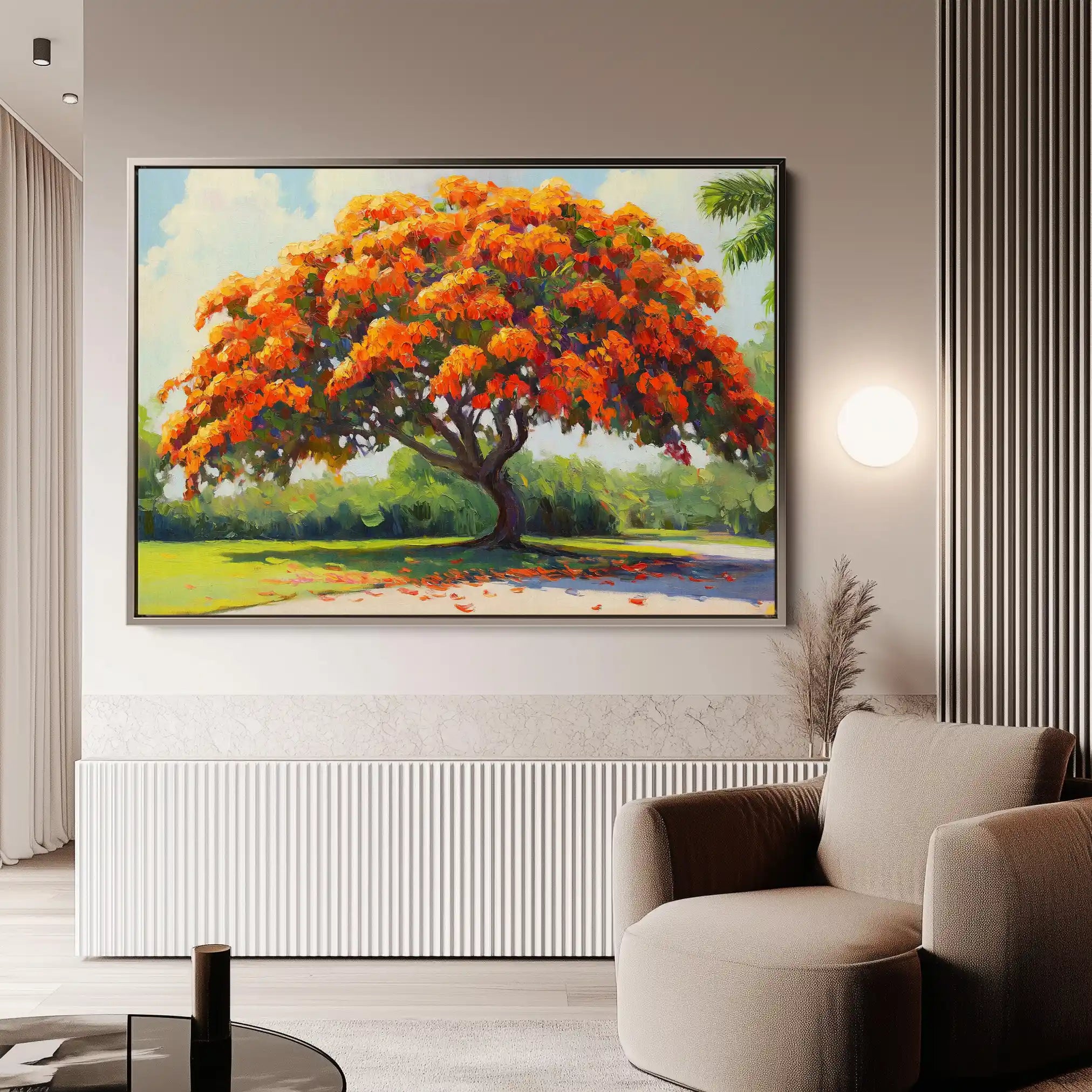 Landscape 472 Canvas Art 90 x 60 cm / Stretched on hidden frame