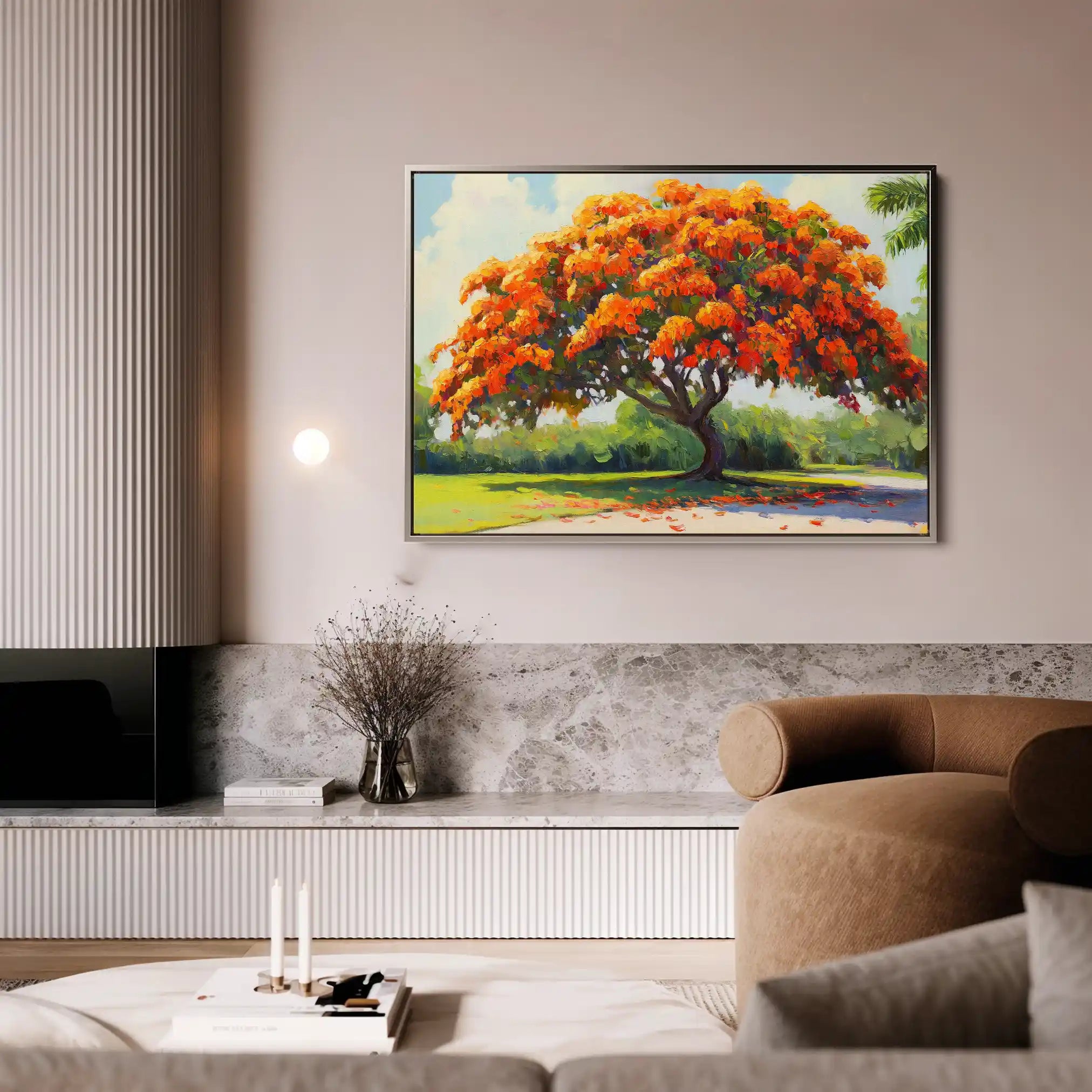Landscape 472 Canvas Art 90 x 60 cm / Stretched on hidden frame