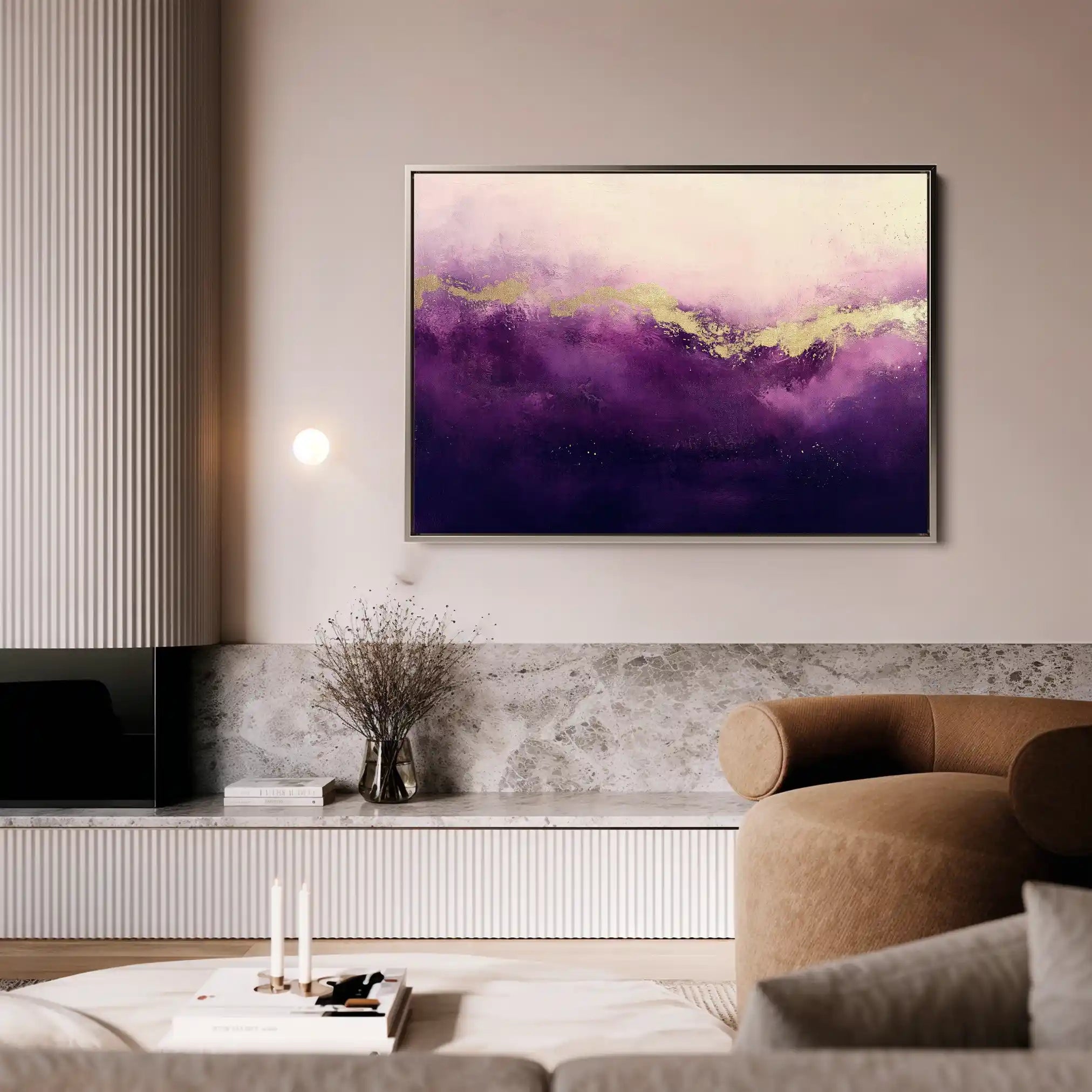 Abstract Canvas Wall Art WAD473-A 90 x 60 cm / Stretched on hidden frame