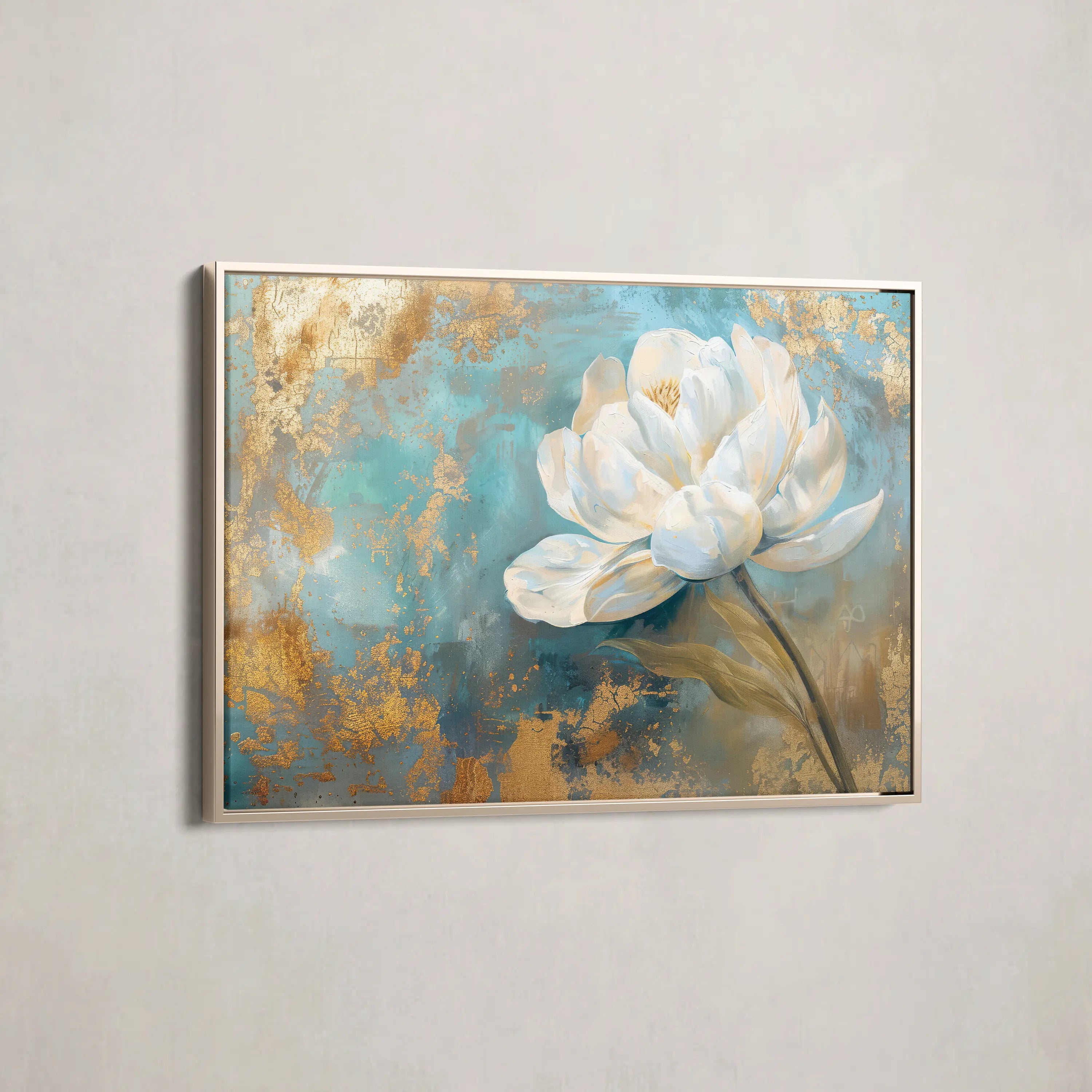 Floral Canvas Wall Art WAD473-F 90 x 60 cm / Stretched on hidden frame