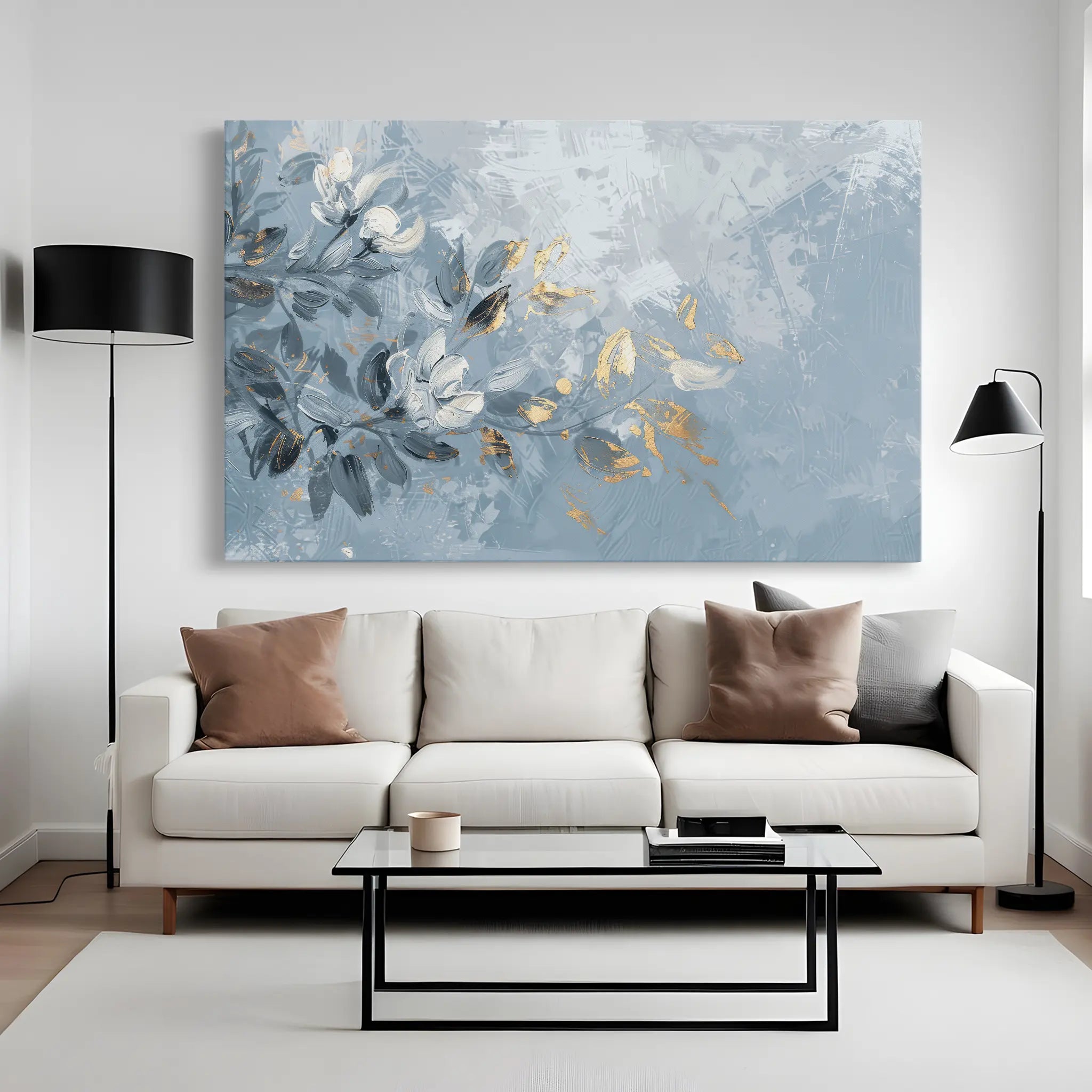 Floral Canvas Wall Art WAD474-F 90 x 60 cm / Stretched on hidden frame