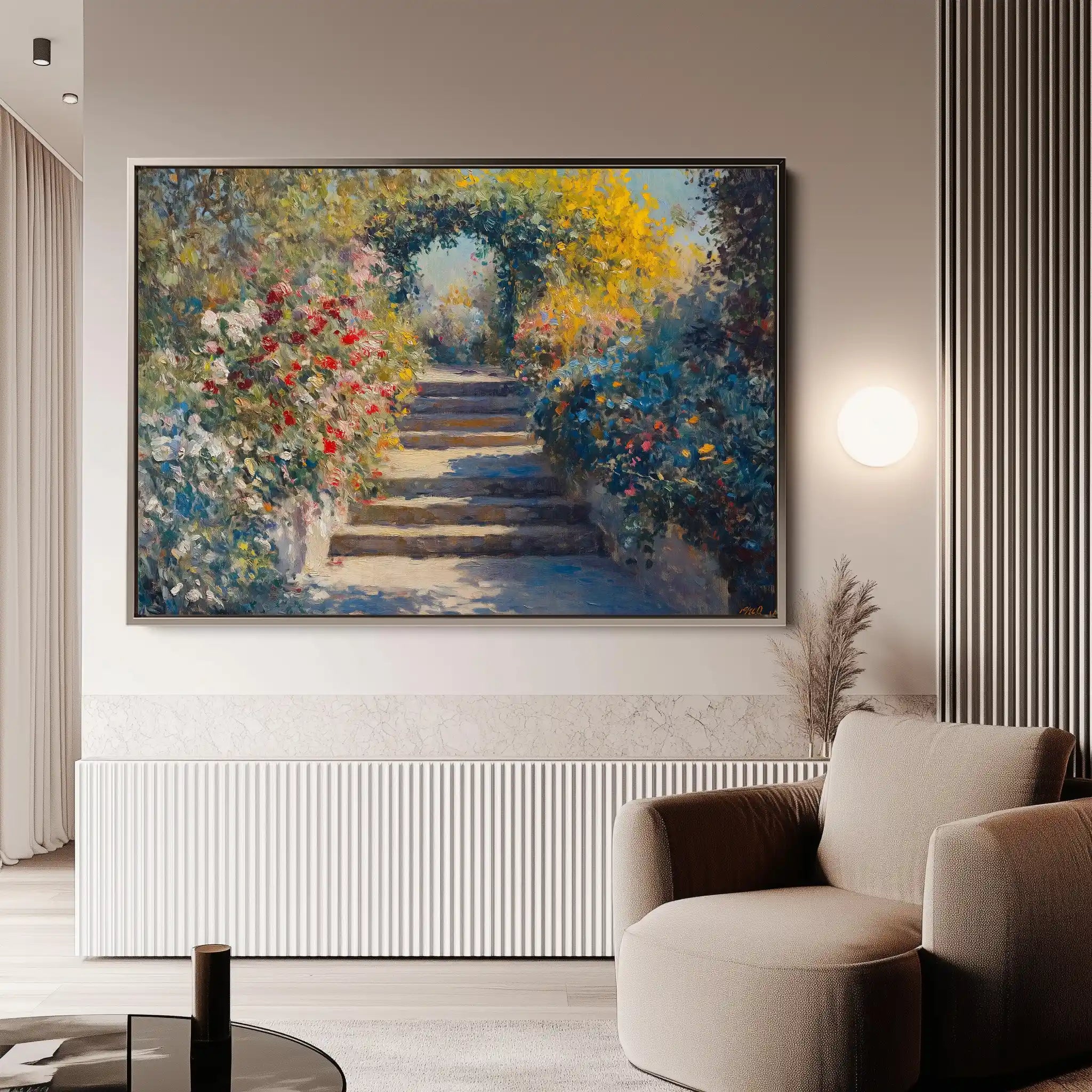 Landscape 474 Canvas Art 90 x 60 cm / Stretched on hidden frame