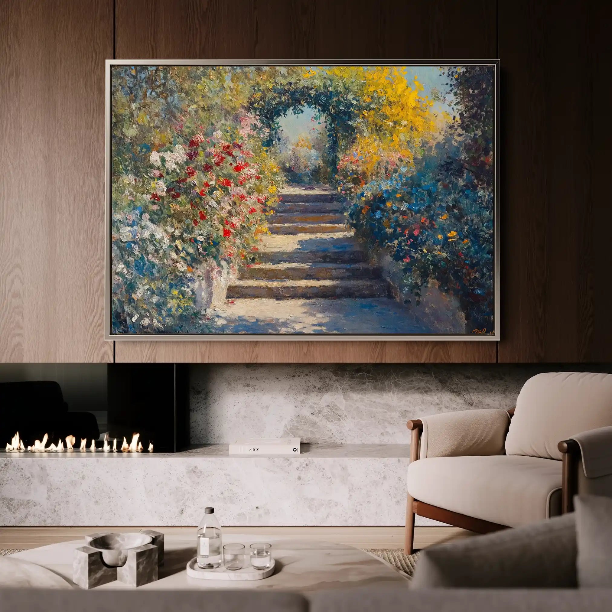 Landscape 474 Canvas Art 90 x 60 cm / Stretched on hidden frame