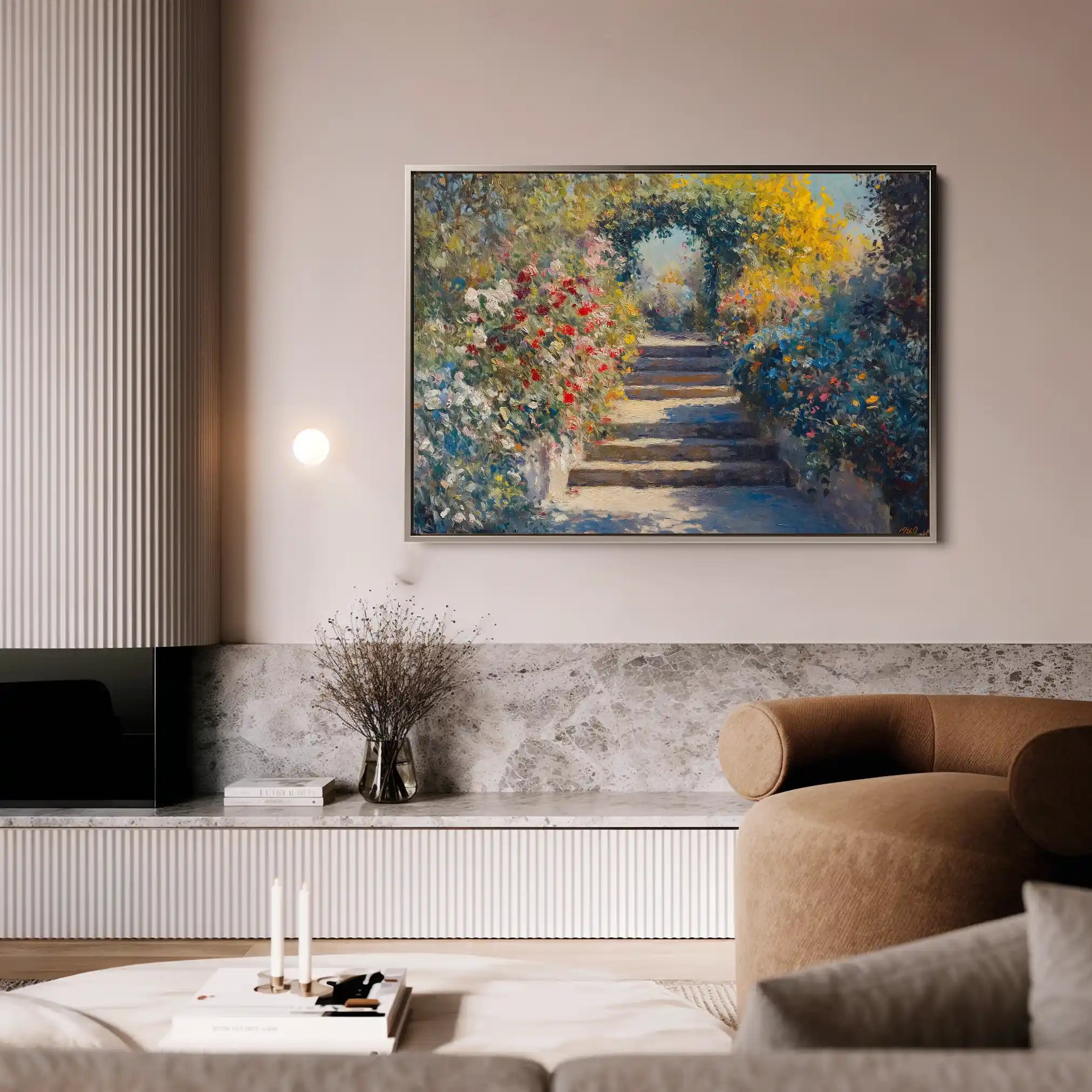 Landscape 474 Canvas Art 90 x 60 cm / Stretched on hidden frame