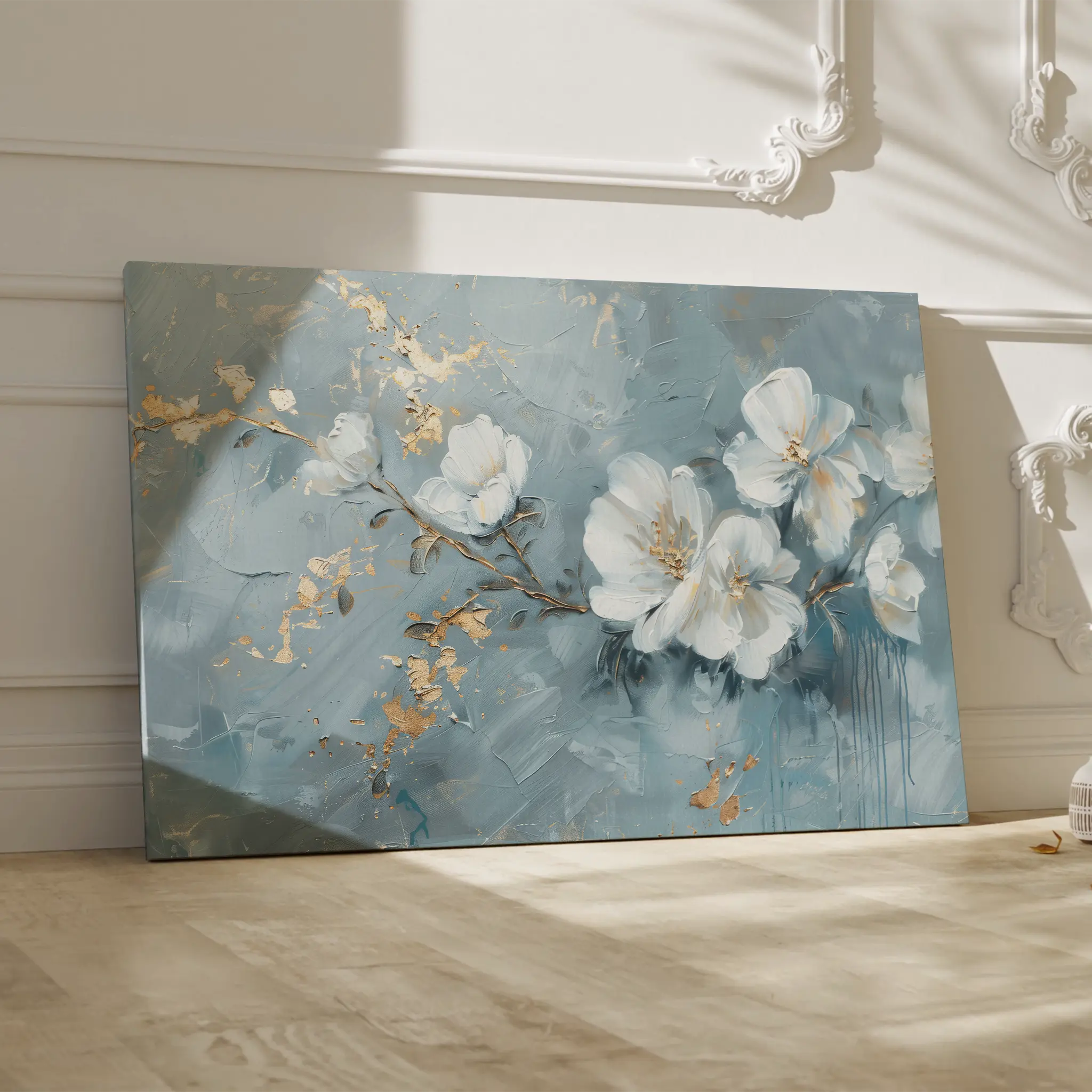 Floral Canvas Wall Art WAD475-F 90 x 60 cm / Stretched on hidden frame