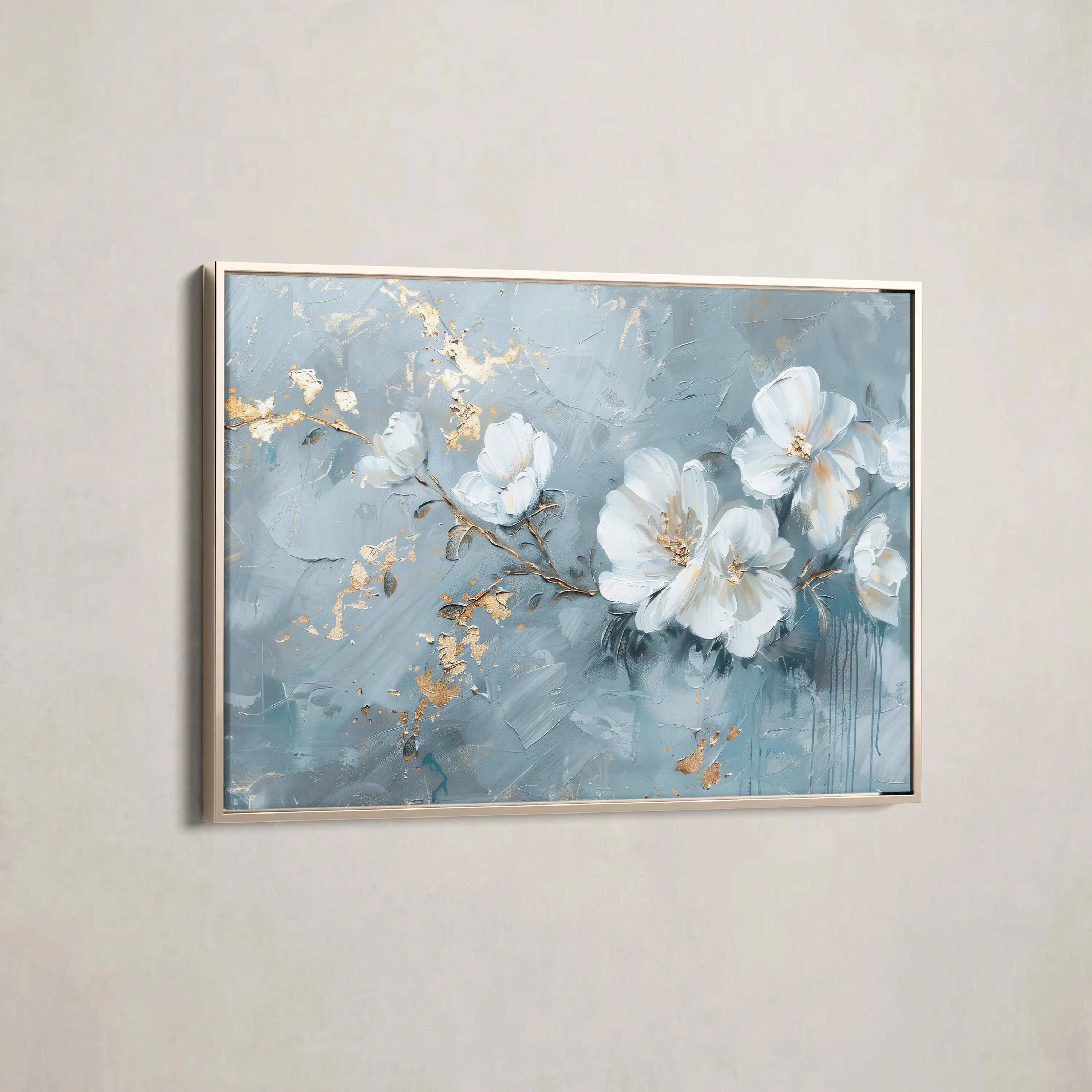 Floral Canvas Wall Art WAD475-F 90 x 60 cm / Stretched on hidden frame