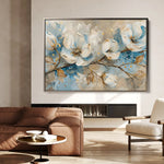 Floral Canvas Wall Art WAD477-F 90 x 60 cm / Stretched on hidden frame