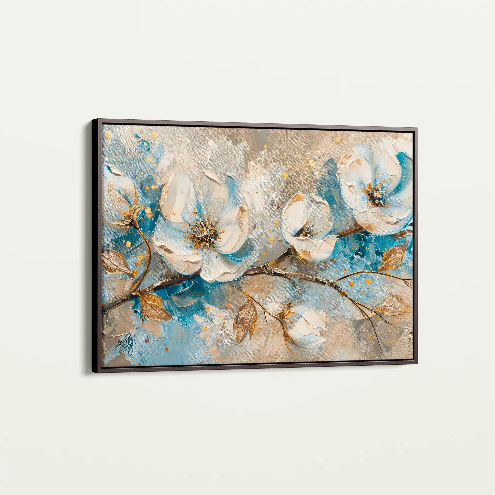 Floral Canvas Wall Art WAD477-F 90 x 60 cm / Stretched on hidden frame