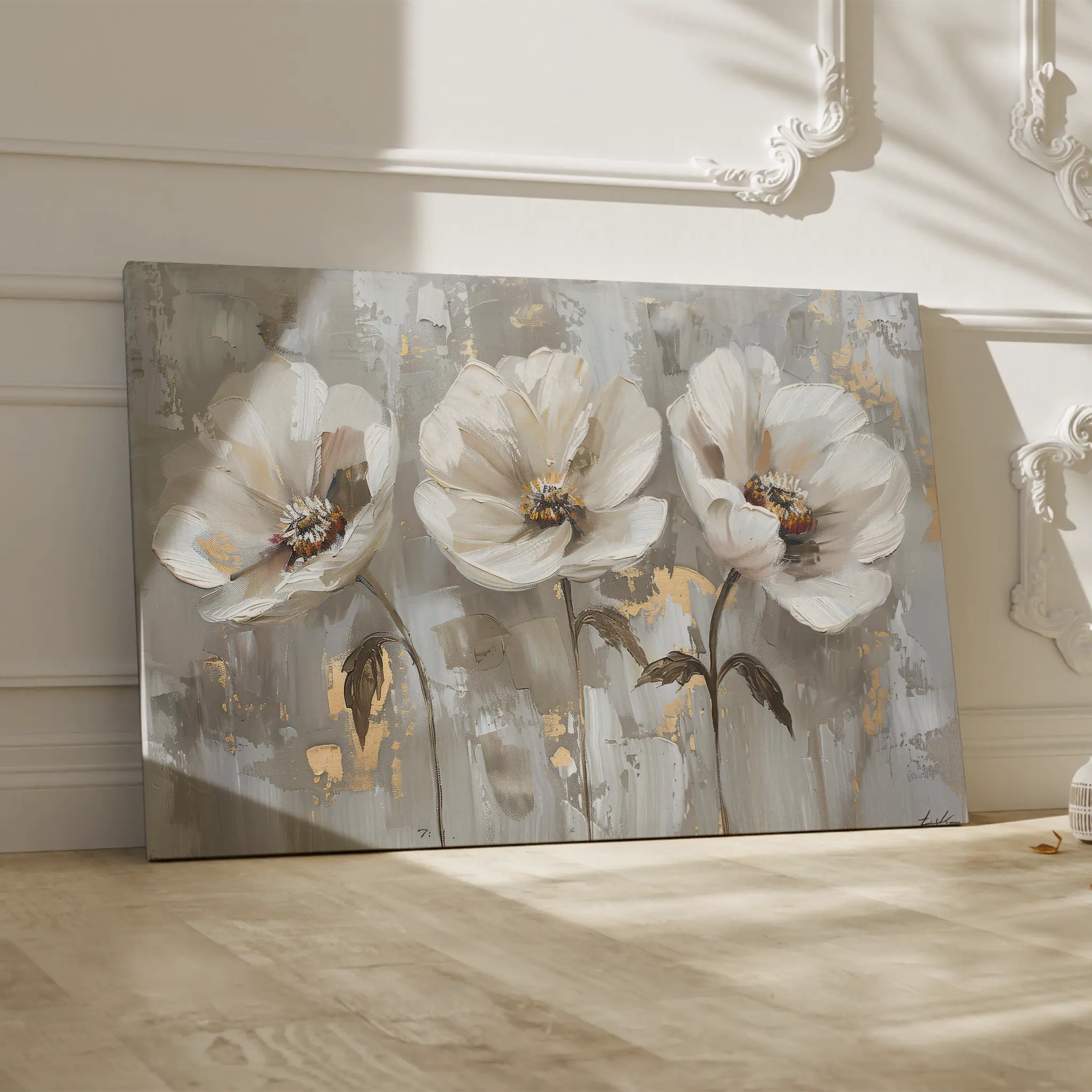 Floral Canvas Wall Art WAD478-F 90 x 60 cm / Stretched on hidden frame