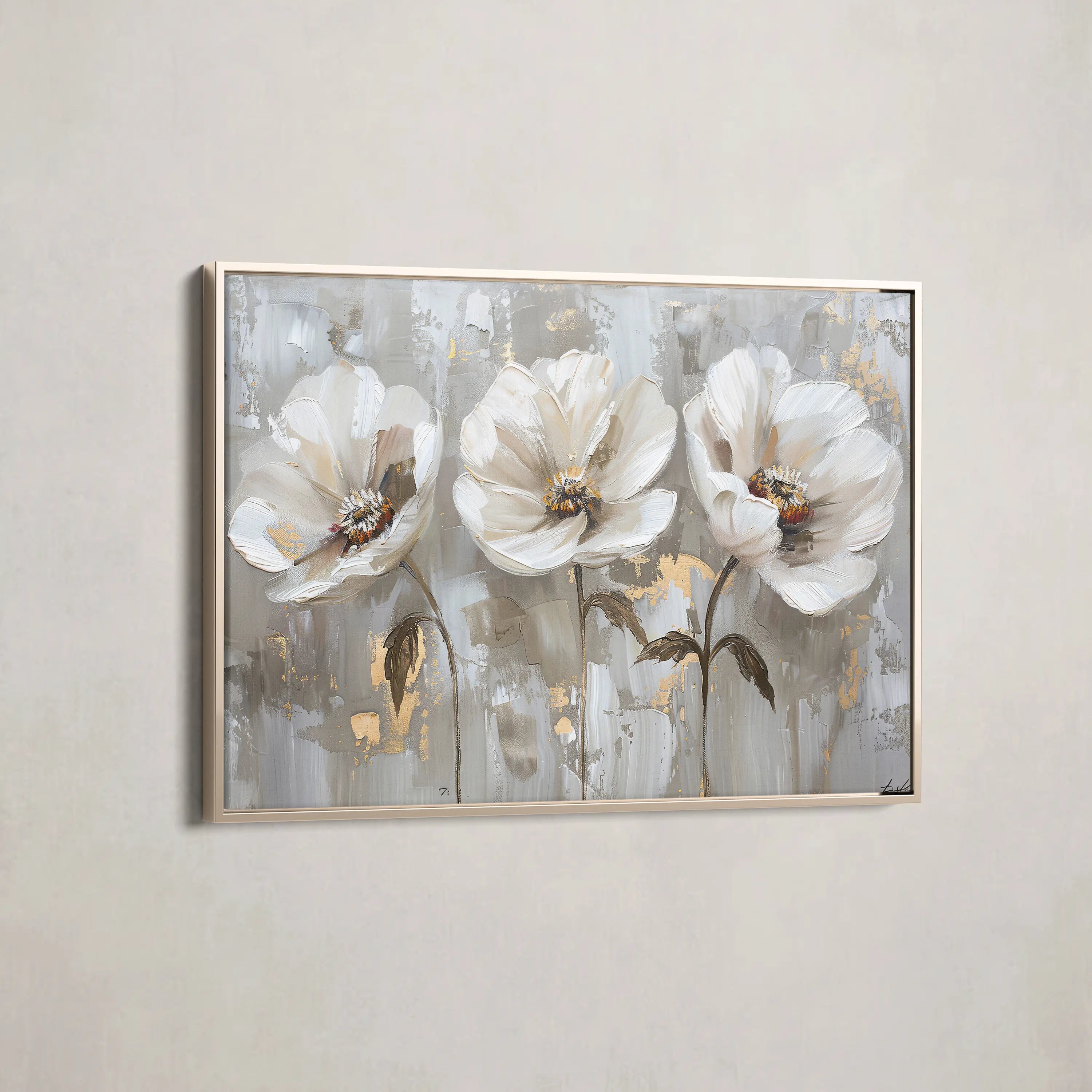 Floral Canvas Wall Art WAD478-F 90 x 60 cm / Stretched on hidden frame