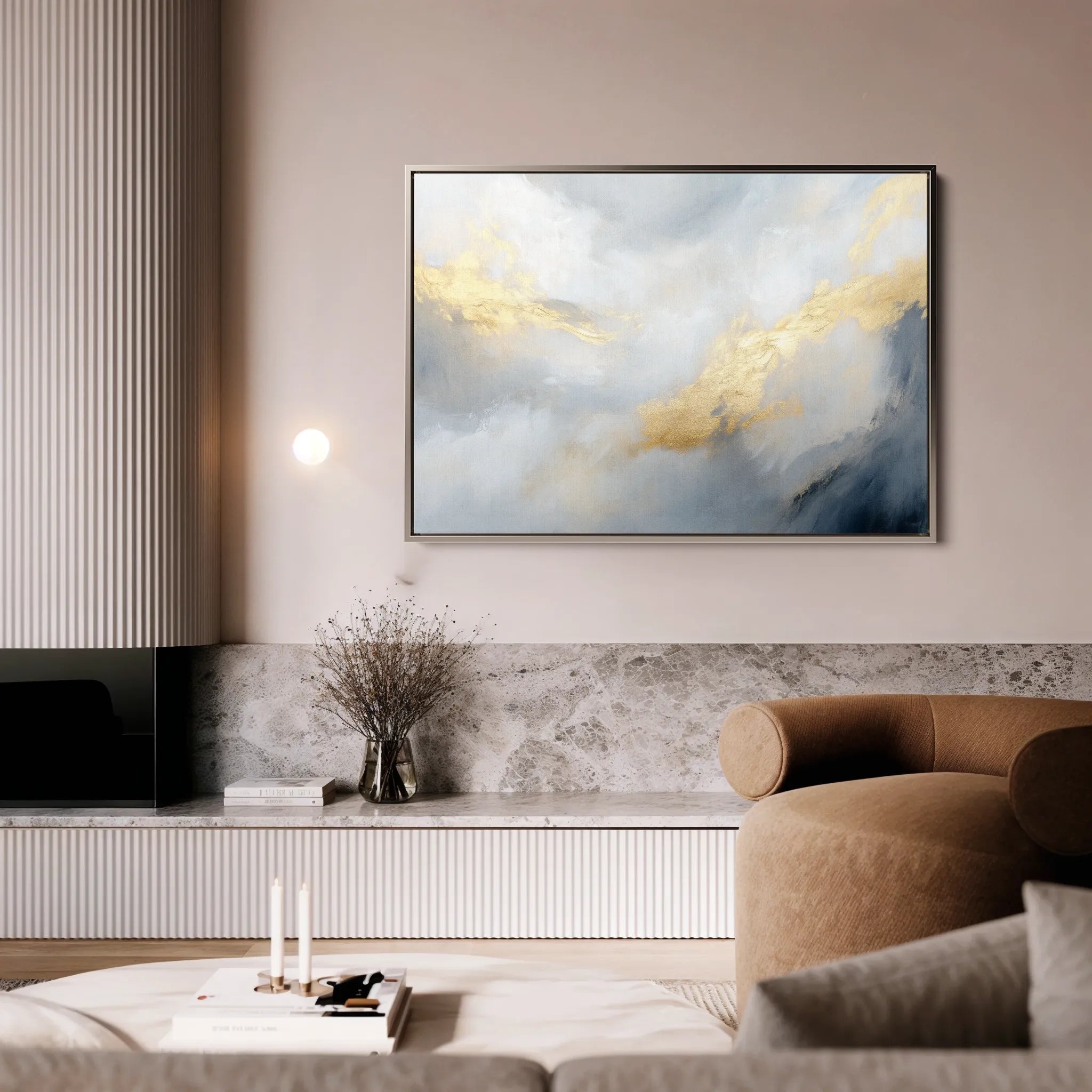 Abstract Canvas Wall Art WAD479-A 90 x 60 cm / Stretched on hidden frame