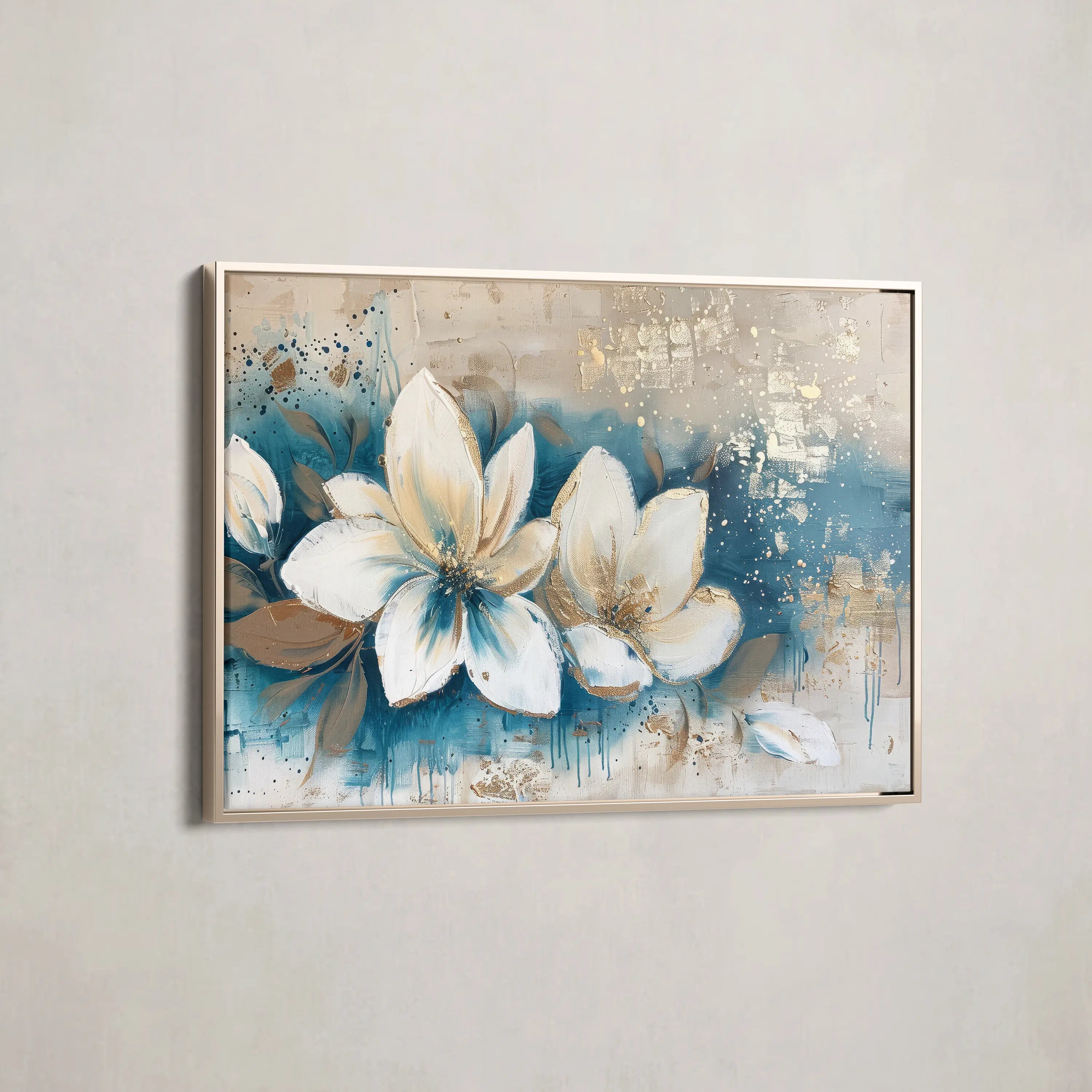 Floral Canvas Wall Art WAD479-F 90 x 60 cm / Stretched on hidden frame